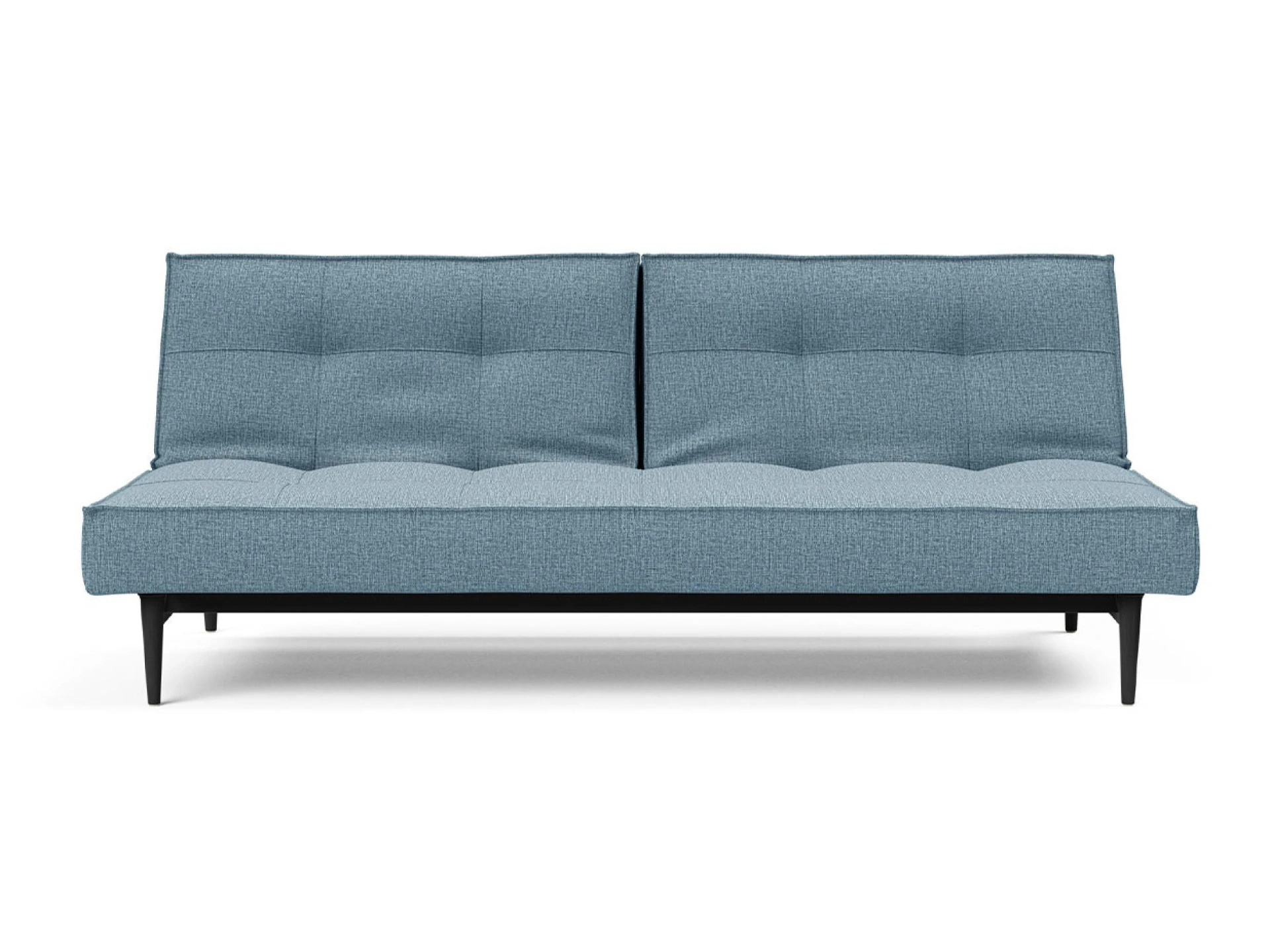 Ansicht des Produktes Splitback Schlafsofa Querschläfer in Stoff Blau
