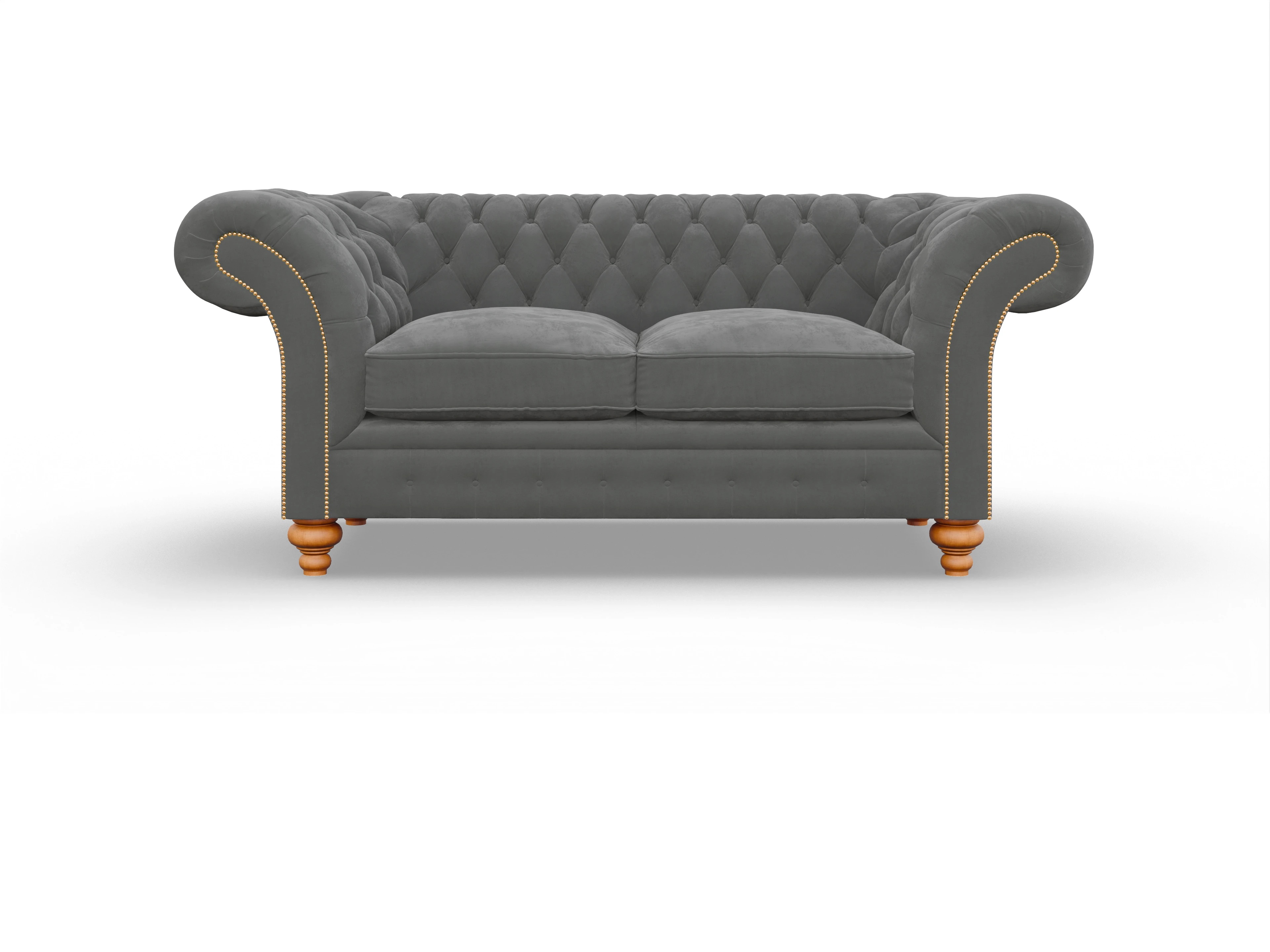 Ansicht des Produktes Knightsbridge 2-Sitzer Sofa in Stoff Grau