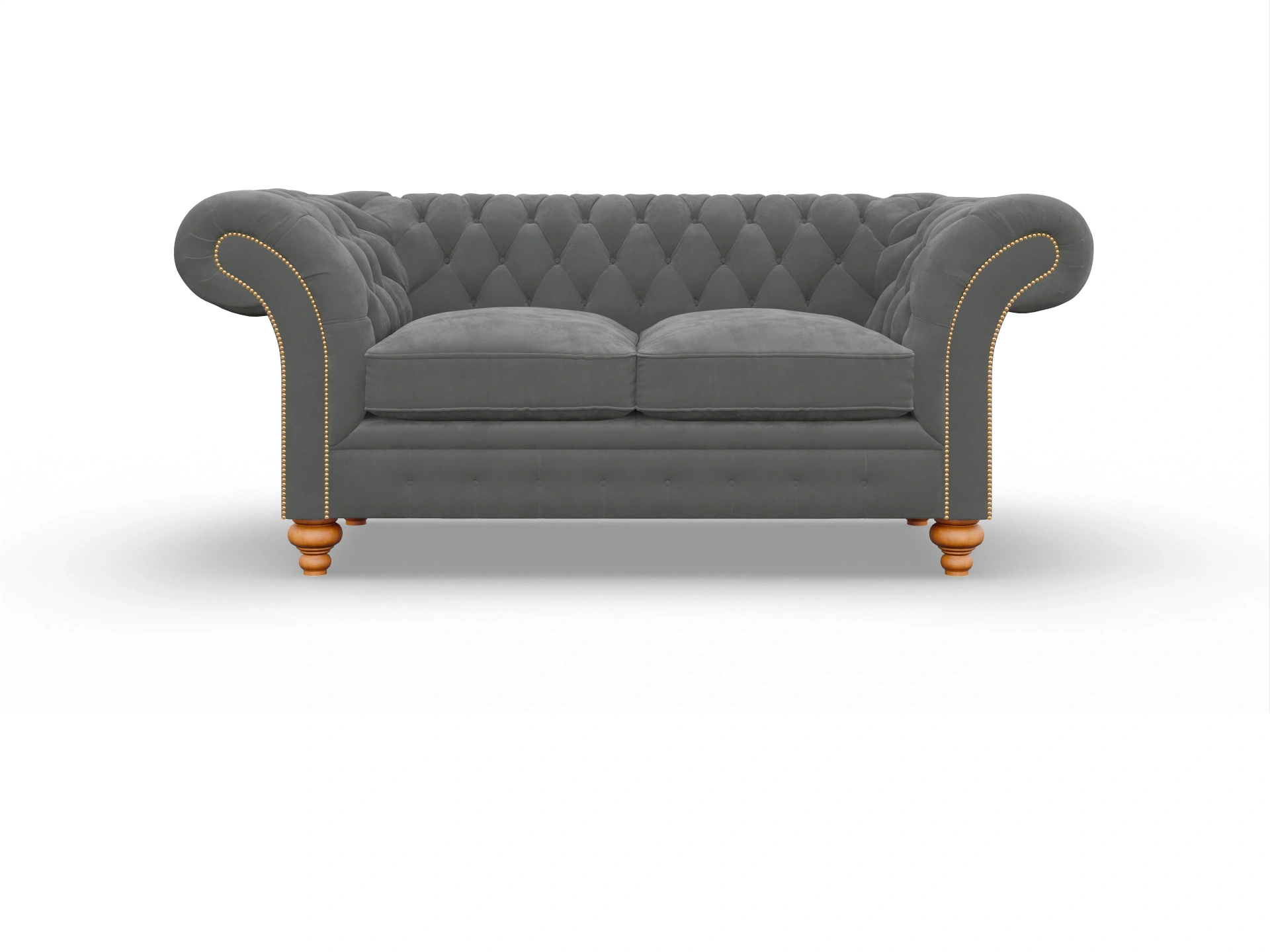 Ansicht des Produktes Knightsbridge 2-Sitzer Sofa in Stoff Grau