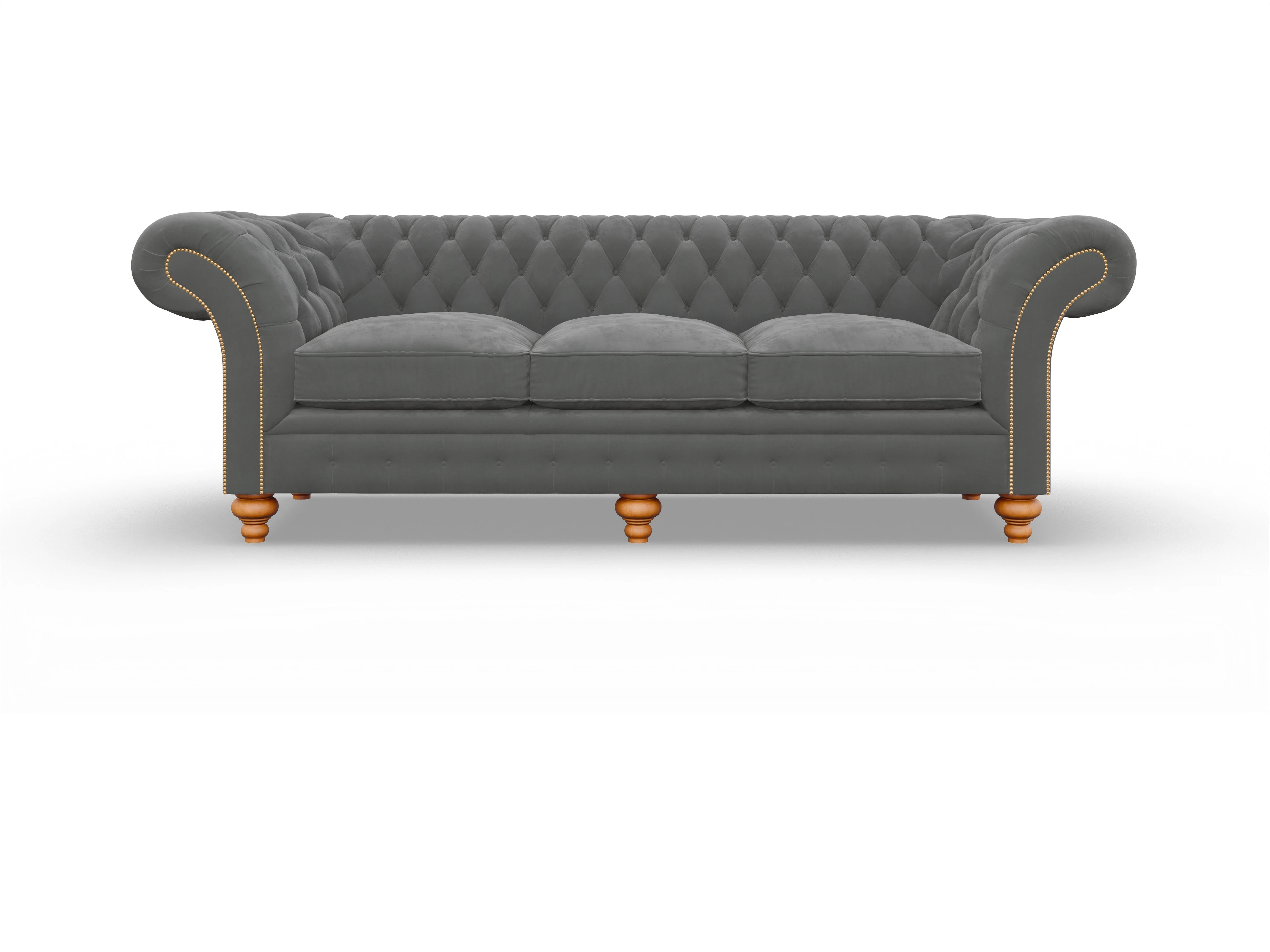 Ansicht des Produktes Knightsbridge 4-Sitzer Sofa in Stoff Grau