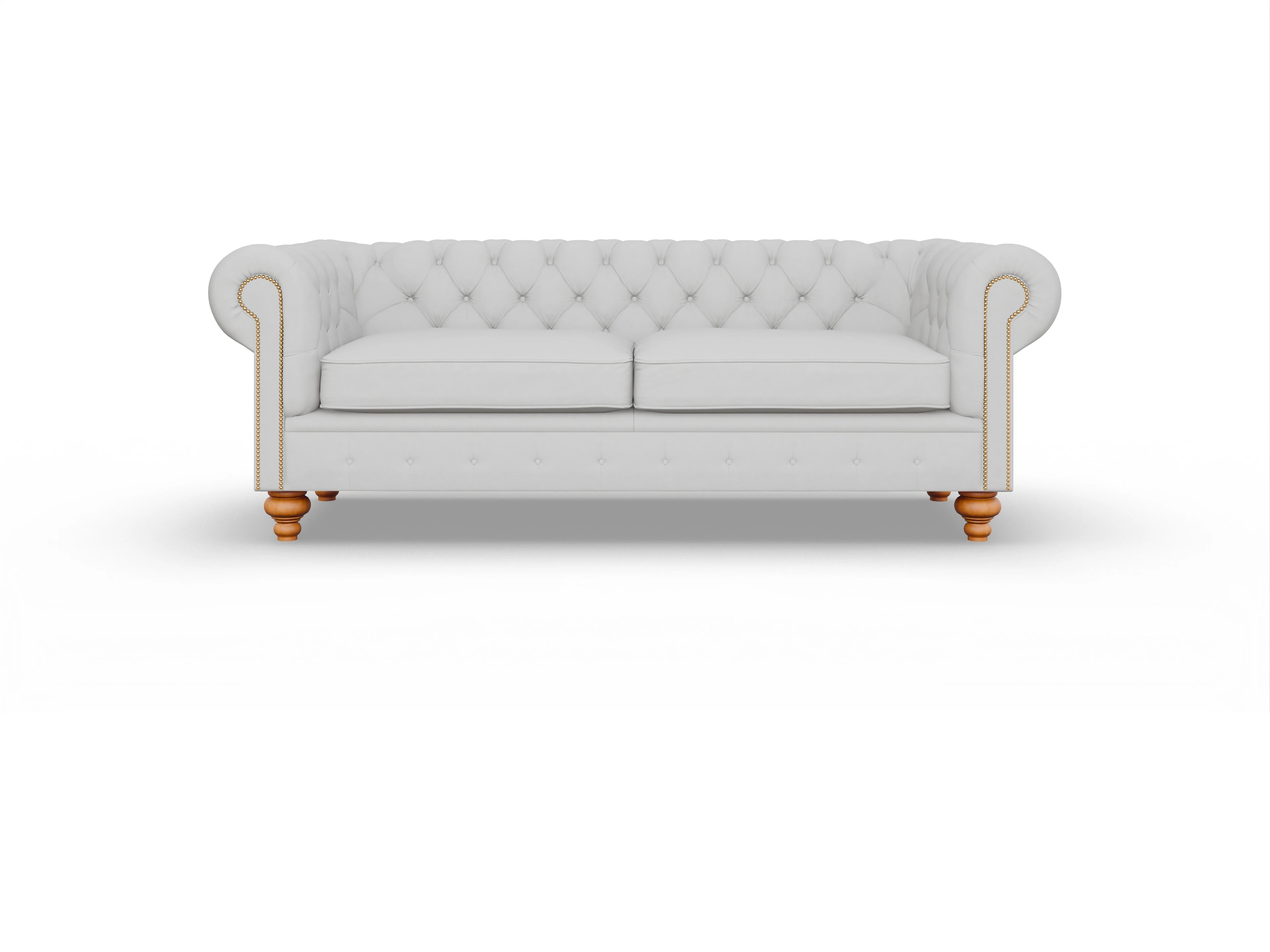 Ansicht des Produktes Trafalgar 3,5-Sitzer Sofa in Leder Weiss