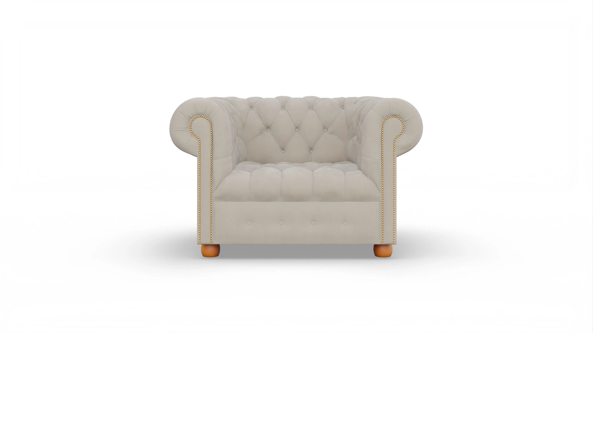 Ansicht des Produktes Bingley Chesterfield Sessel in Stoff Beige