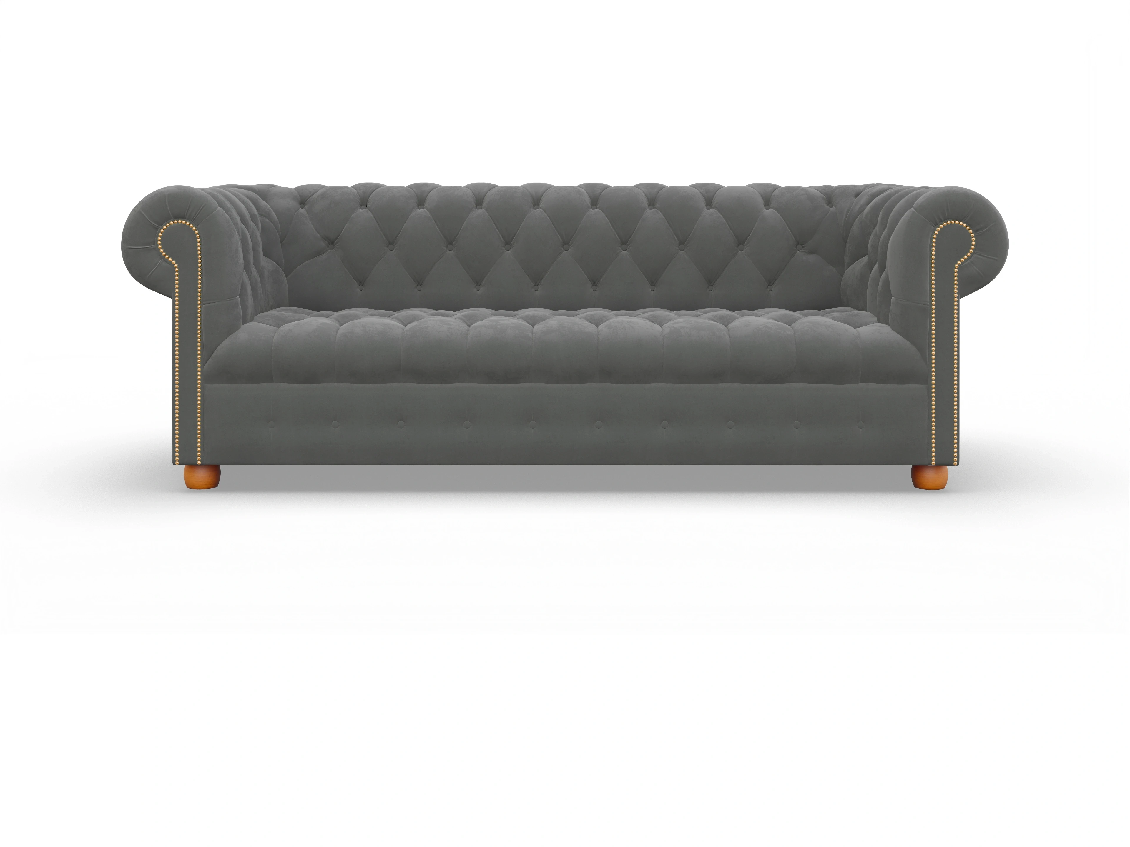 Chesterfield Bingley 3,5-Sitzer Ansicht des Produktes Bingley 3,5-Sitzer Sofa in Stoff Grau