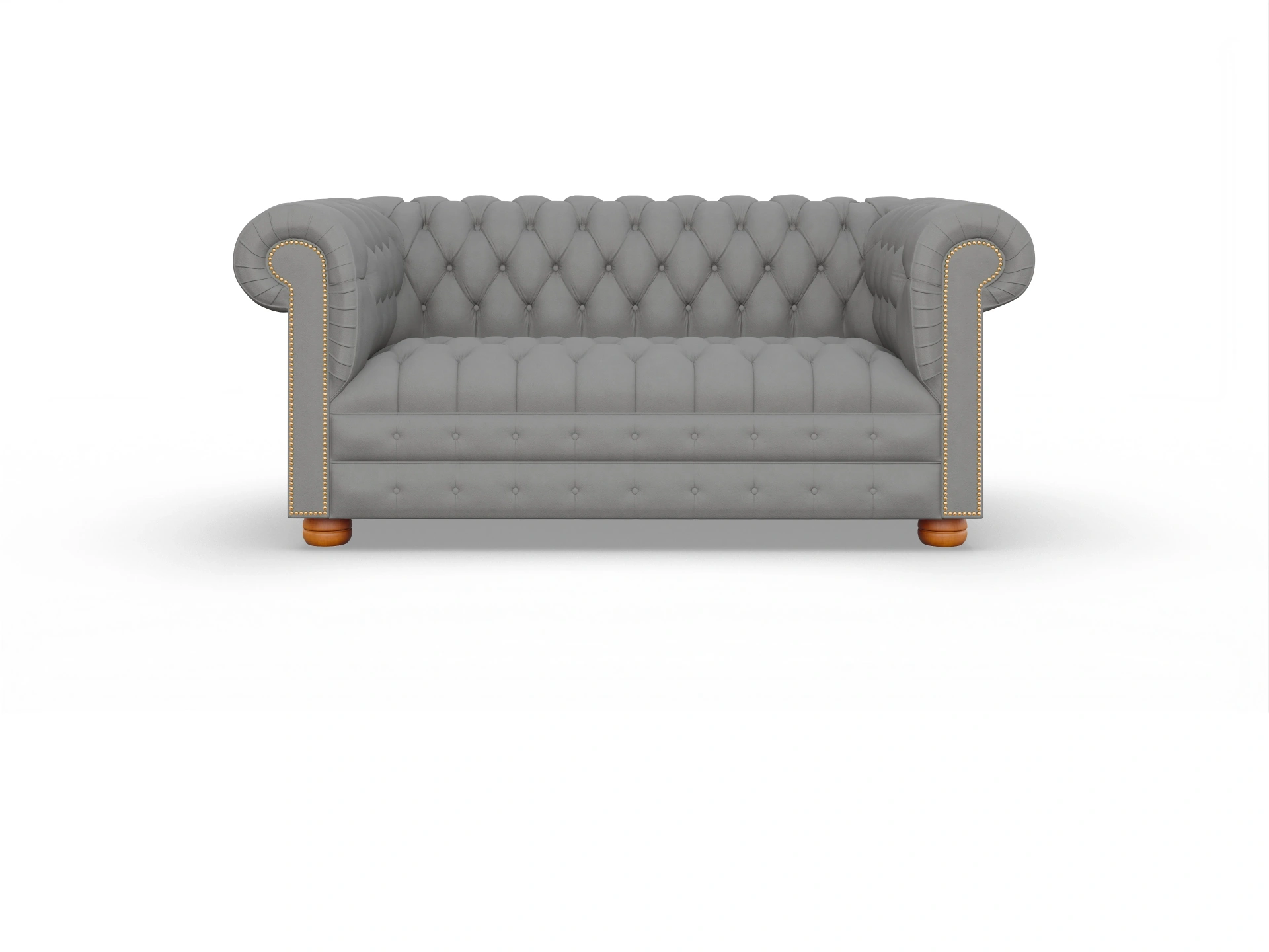 Ansicht des Produktes Osmond 2-Sitzer Sofa in Leder Grau