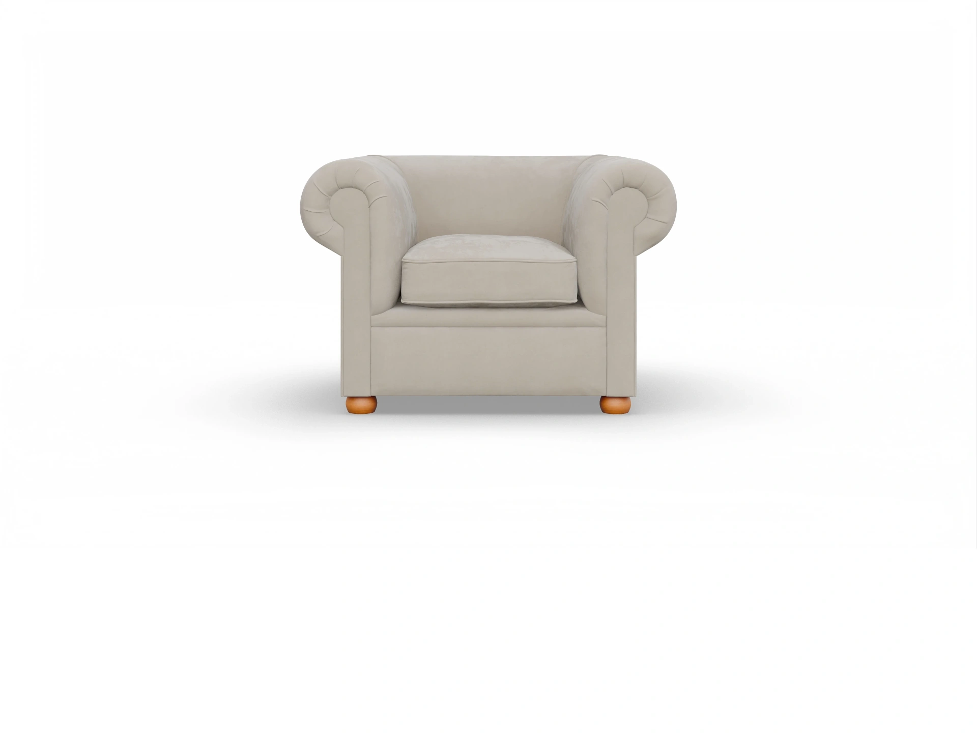 Ansicht des Produktes Brendon Chesterfield Sessel in Stoff Beige