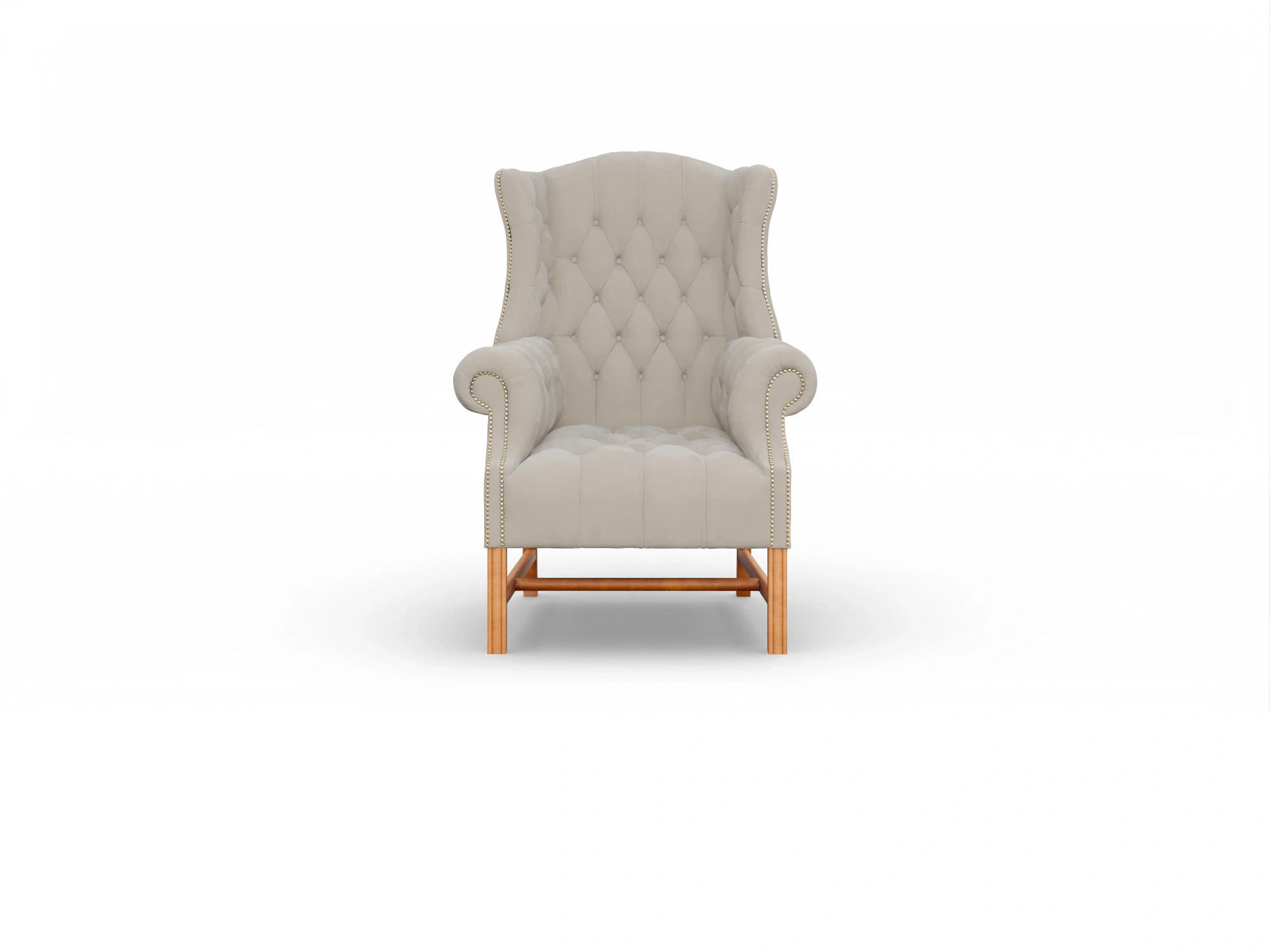 Ansicht des Produktes Hawkins Ohrensessel in Stoff Beige