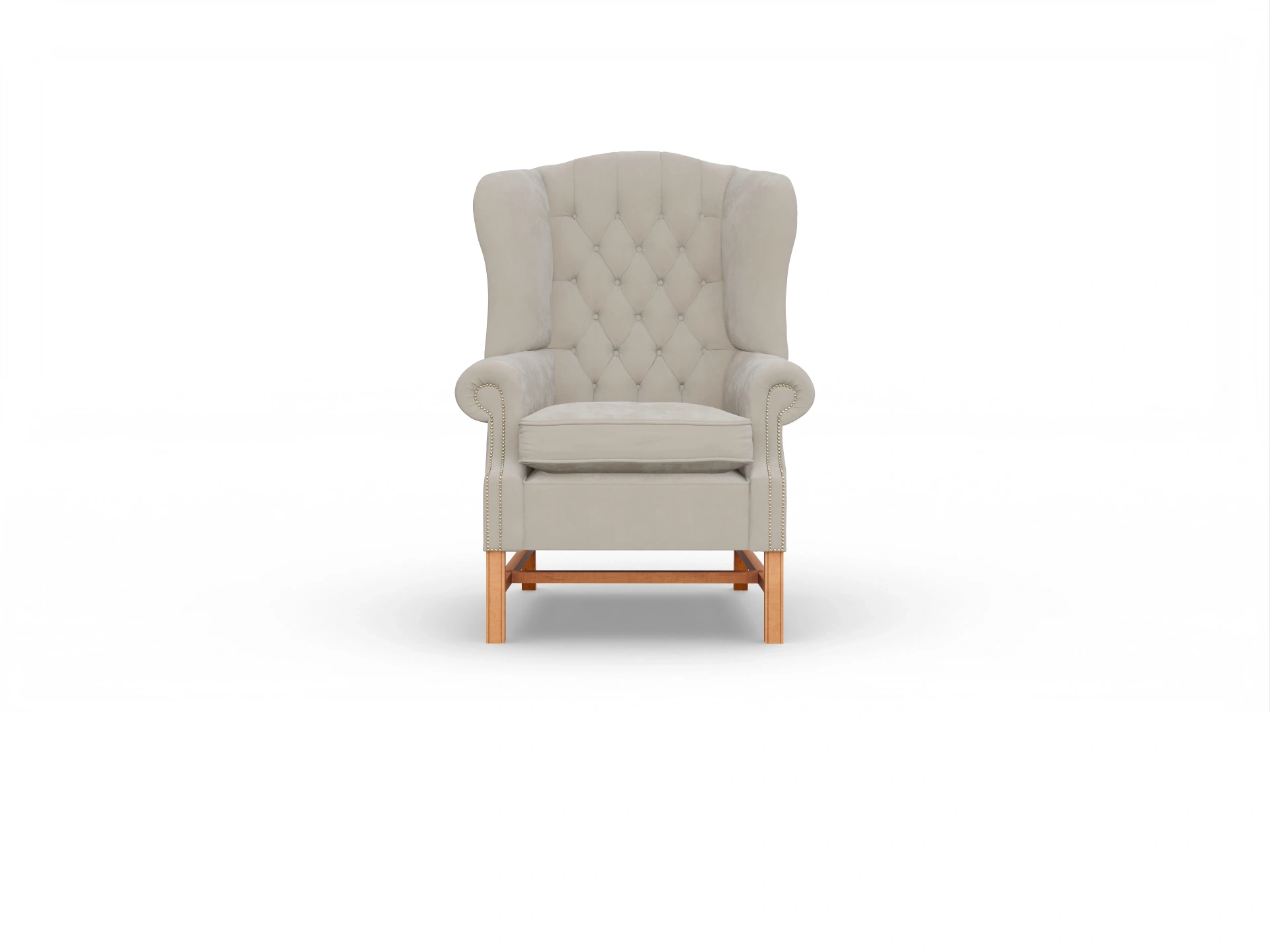 Ansicht des Produktes Marian Ohrensessel in Stoff Beige