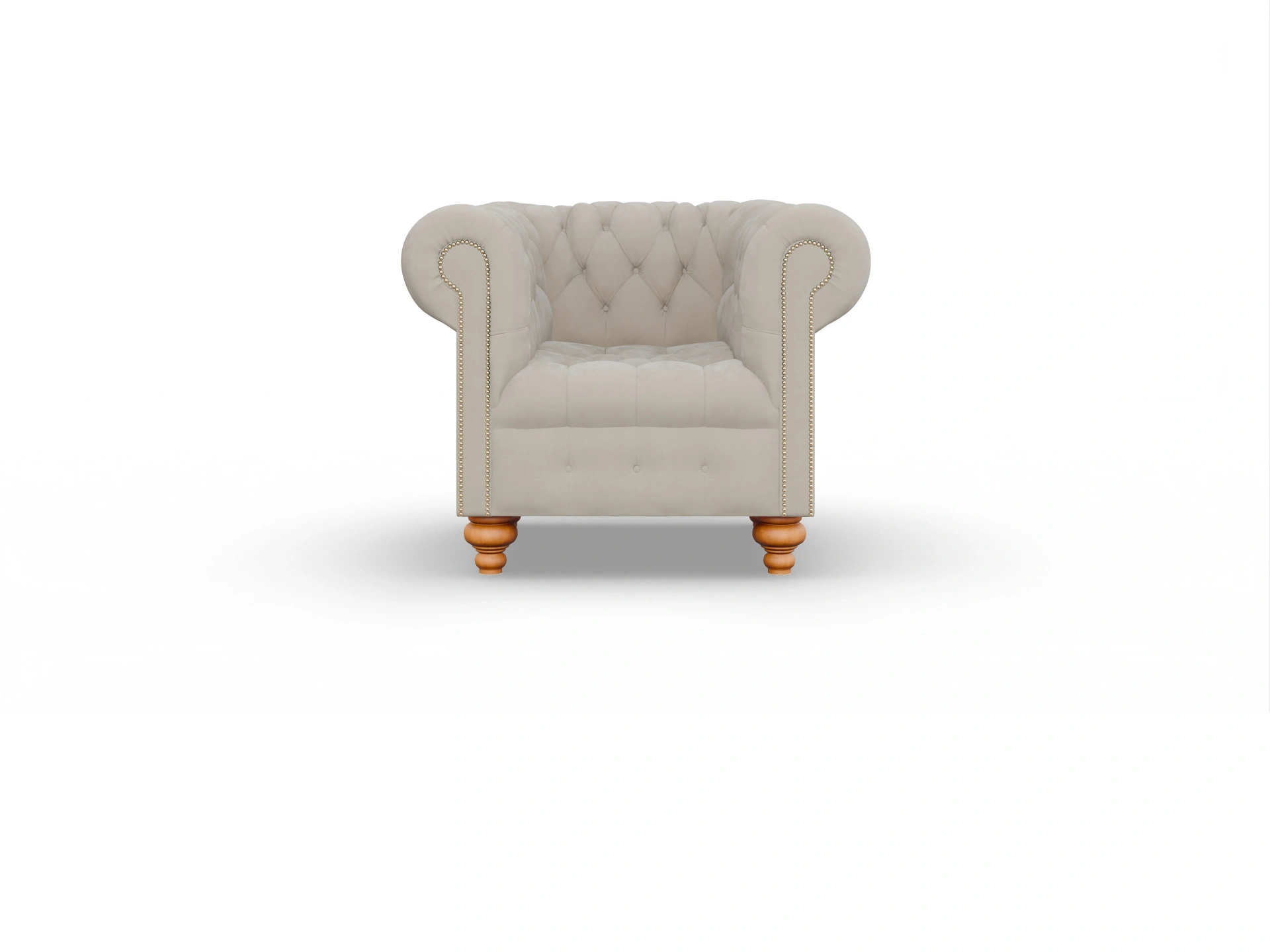 Ansicht des Produktes Liberty Chesterfield Sessel in Stoff Beige