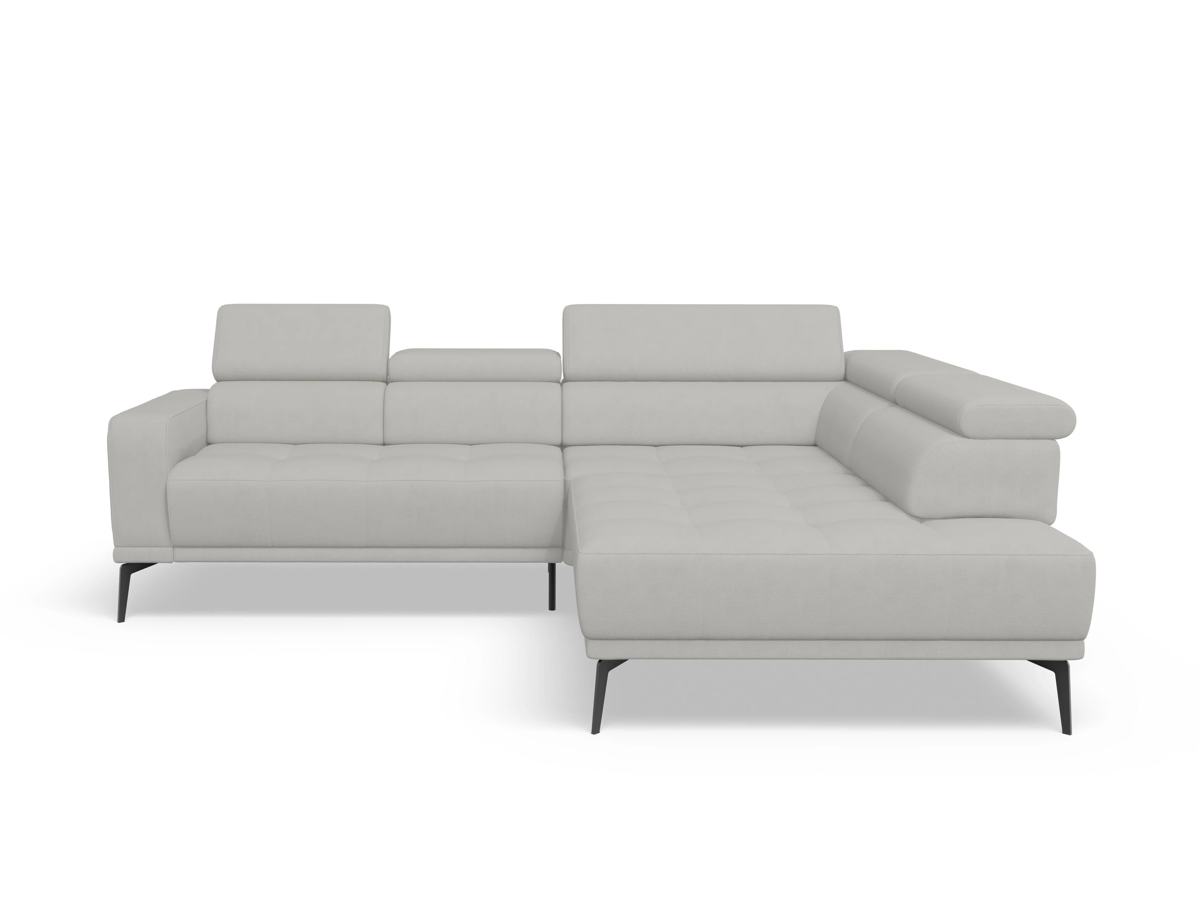 Ansicht des Produktes Marco Ecksofa rechts Abschluss offen in Stoff Beige