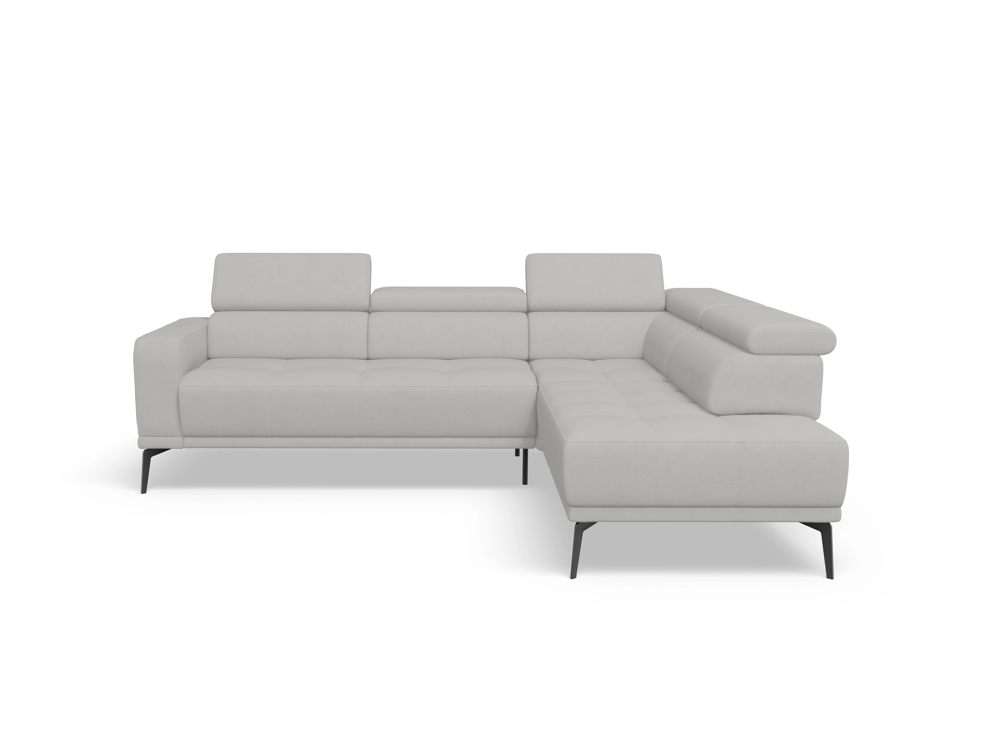 Ansicht des Produktes Marco Ecksofa rechts Abschluss offen in Stoff Beige