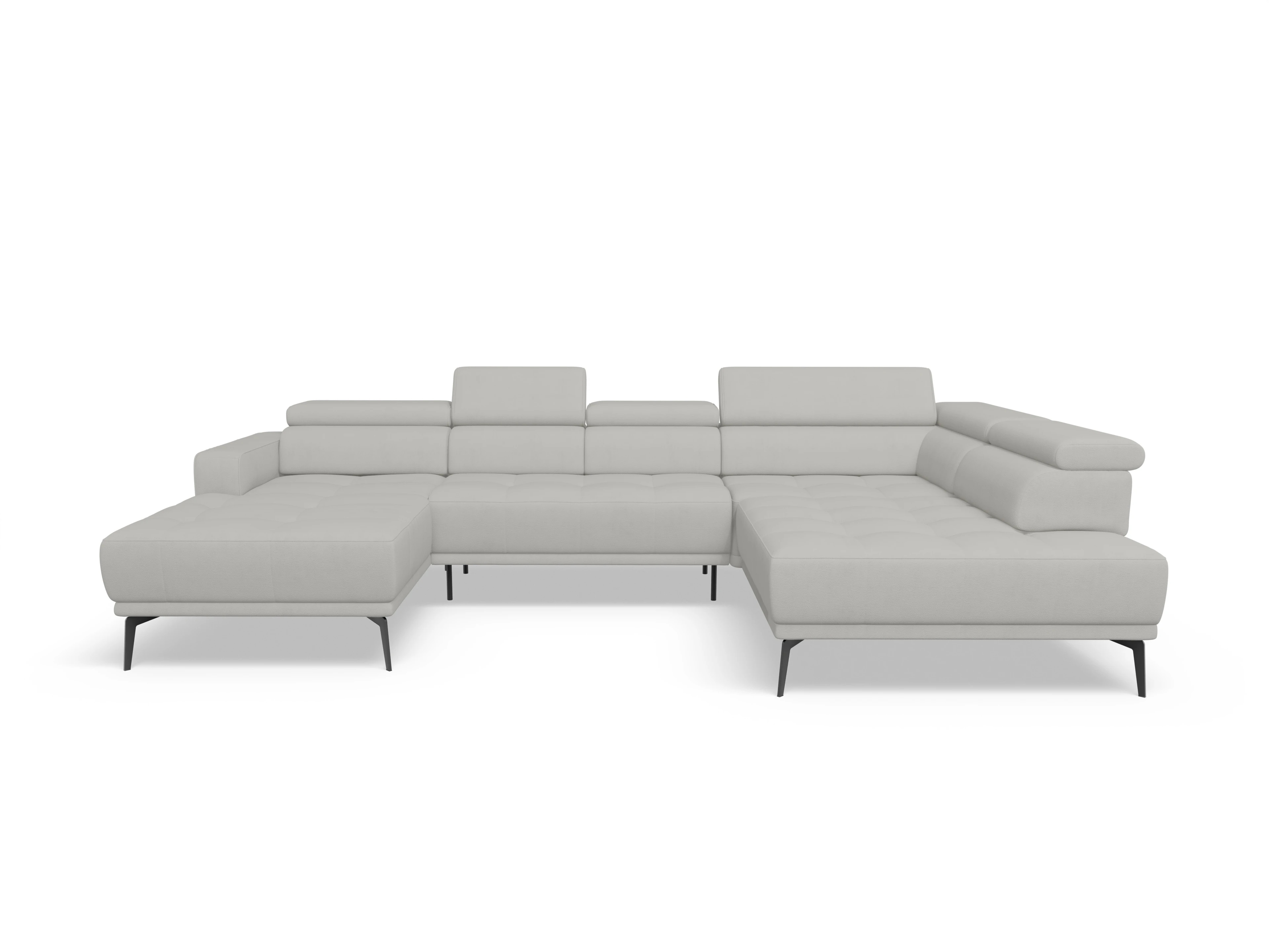 Marco LO Aho gr Small R Ansicht des Produktes Marco Wohnlandschaft offen beidseitig in Stoff Beige