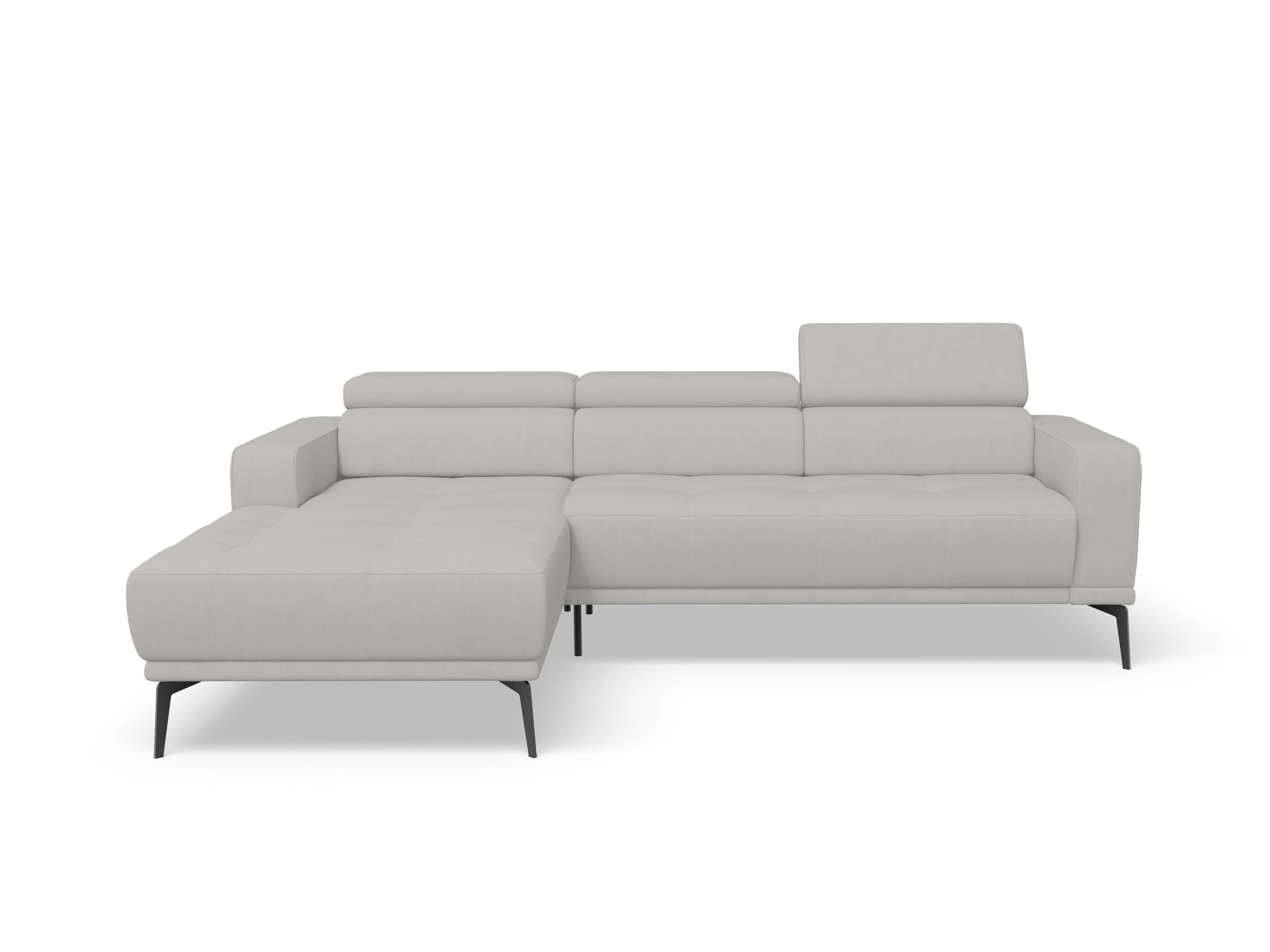 Ansicht des Produktes Marco Ecksofa links Abschluss offen in Stoff Beige
