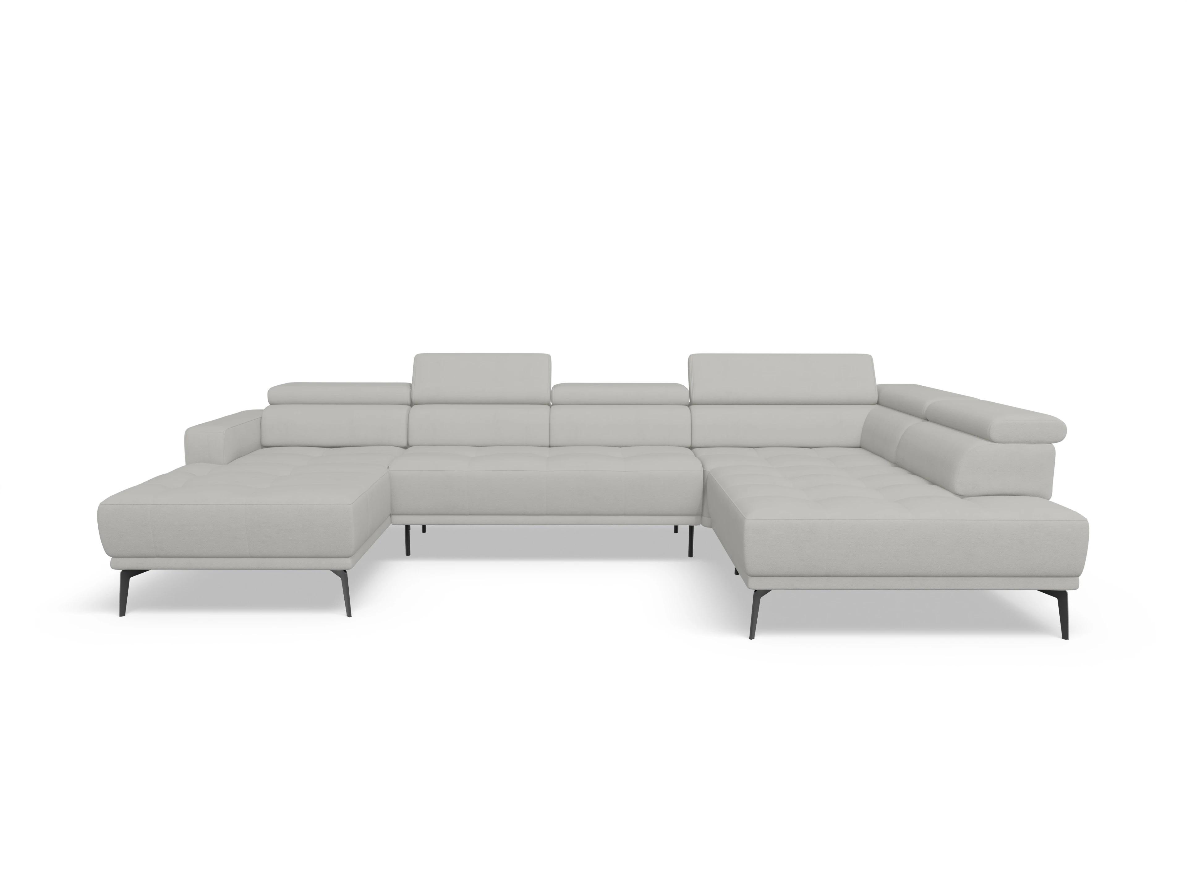 Marco LO Aho gr Medium R (mit Funktionen) Ansicht des Produktes Marco Wohnlandschaft offen beidseitig in Stoff Beige