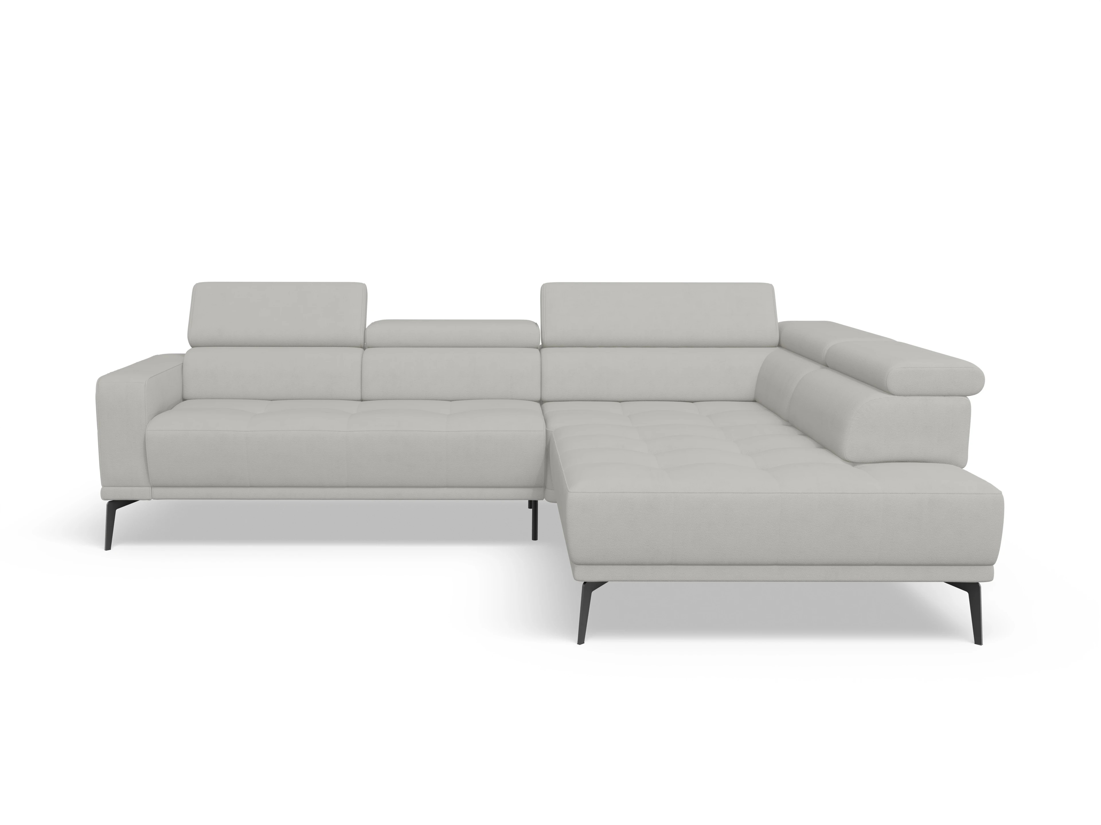 Ansicht des Produktes Marco Ecksofa rechts Abschluss offen in Stoff Beige