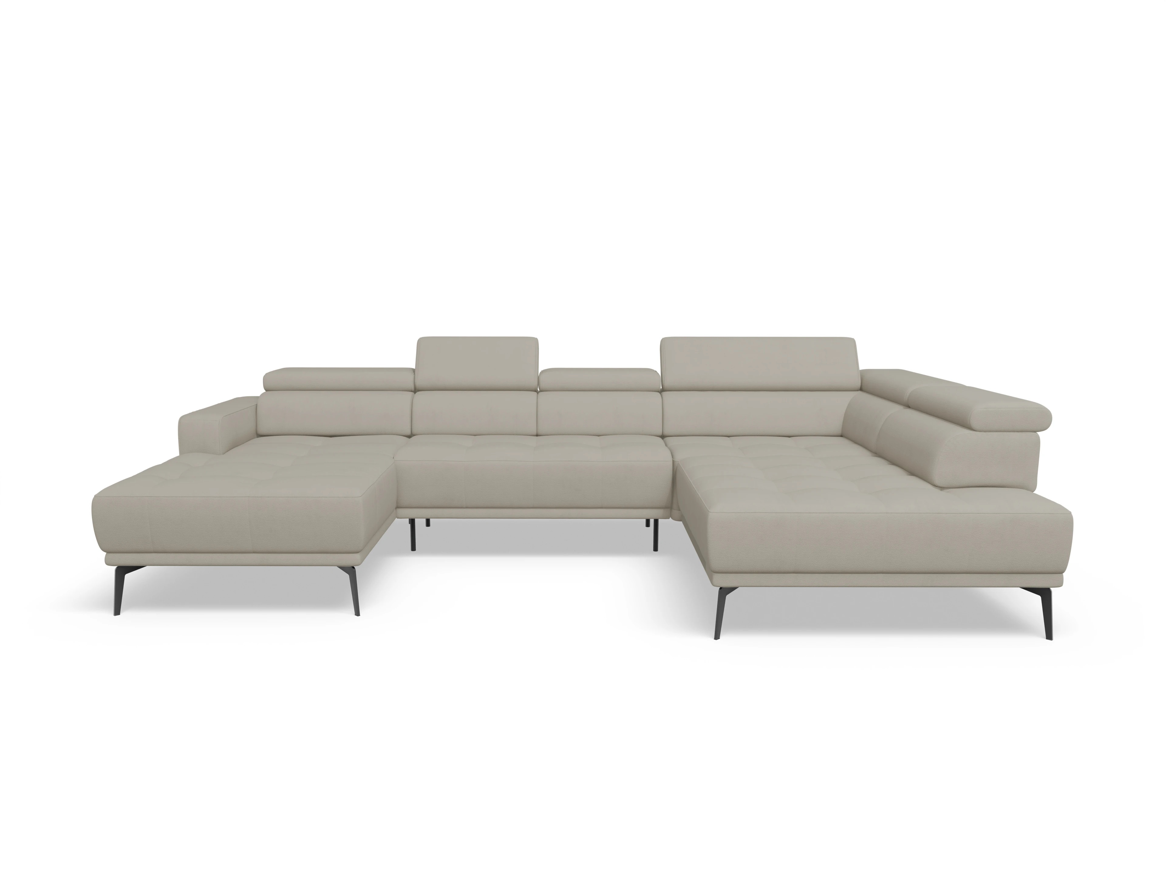 Ansicht des Produktes Marco Wohnlandschaft offen beidseitig in Stoff Beige