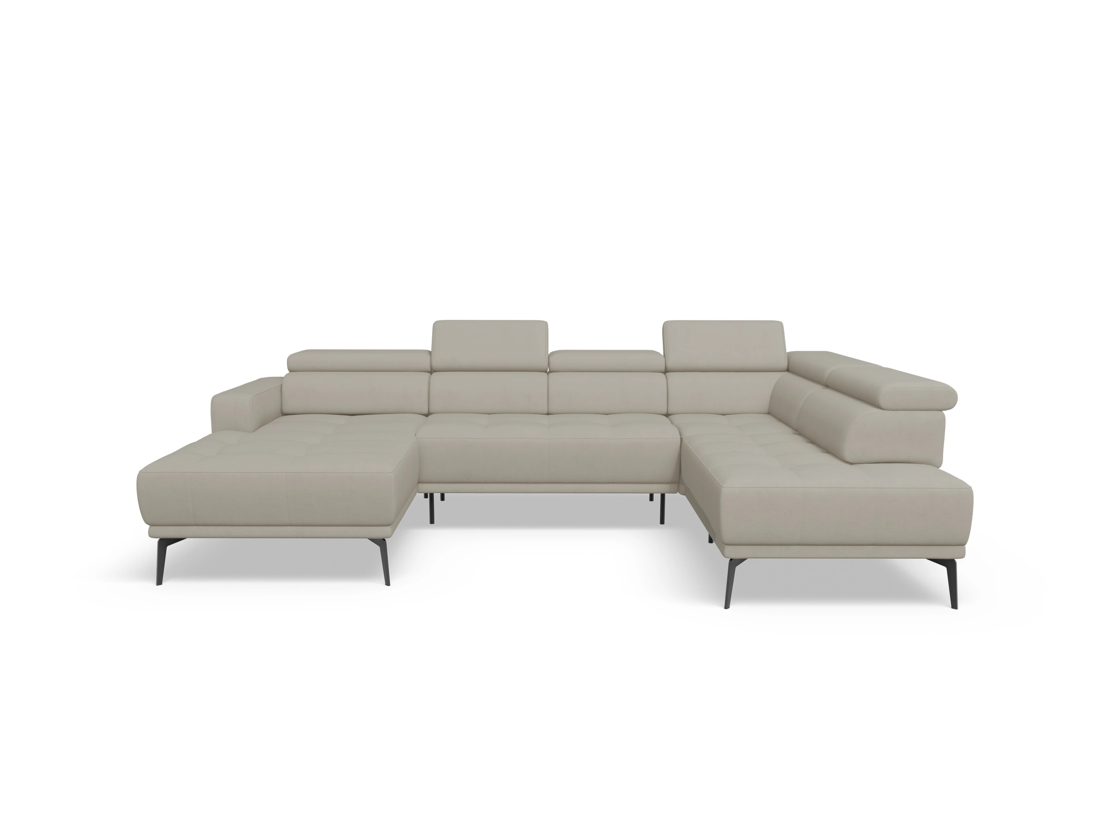 Ansicht des Produktes Marco Wohnlandschaft offen beidseitig in Stoff Beige