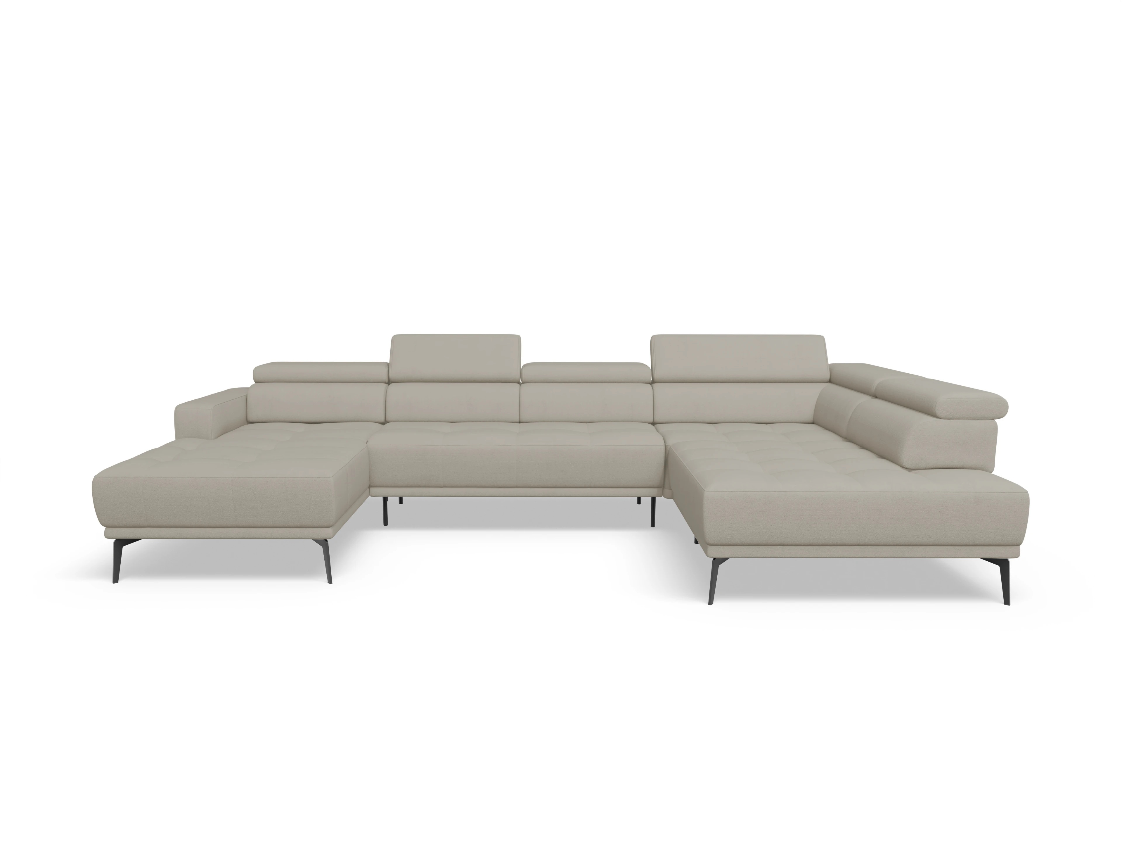 Ansicht des Produktes Marco Wohnlandschaft offen beidseitig in Stoff Beige