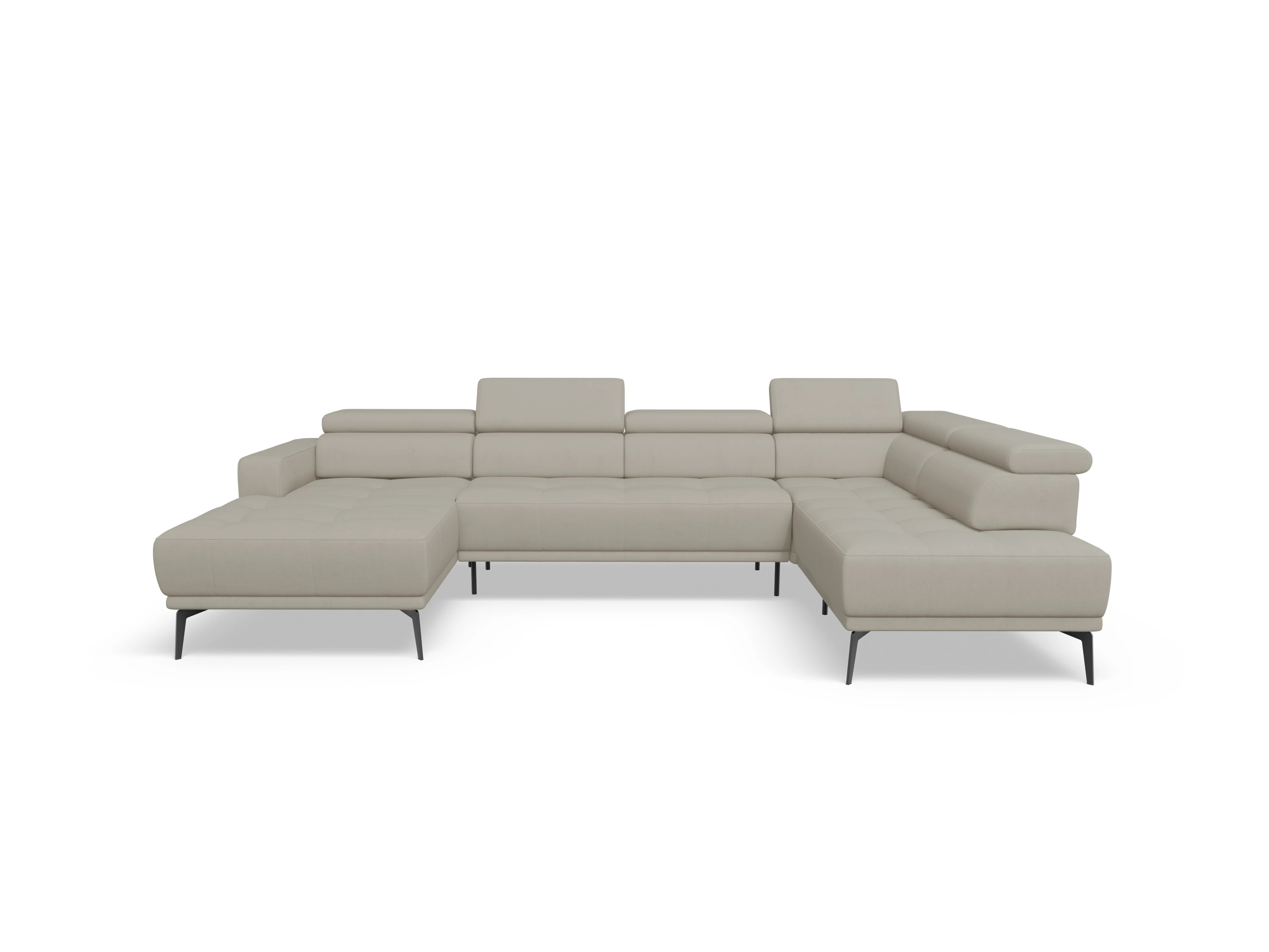 Ansicht des Produktes Marco Wohnlandschaft offen beidseitig in Stoff Beige