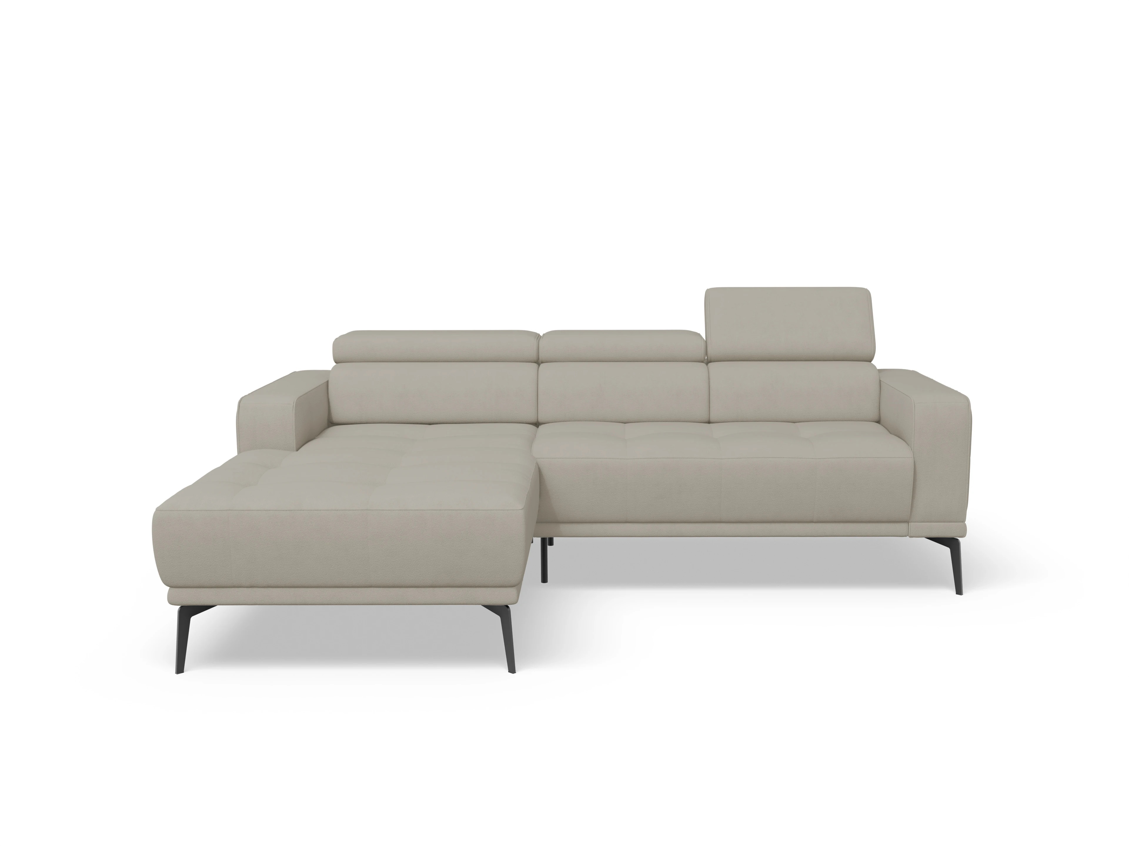 Ansicht des Produktes Marco Wohnlandschaft Armlehne rechts Abschluss offen links in Stoff Beige