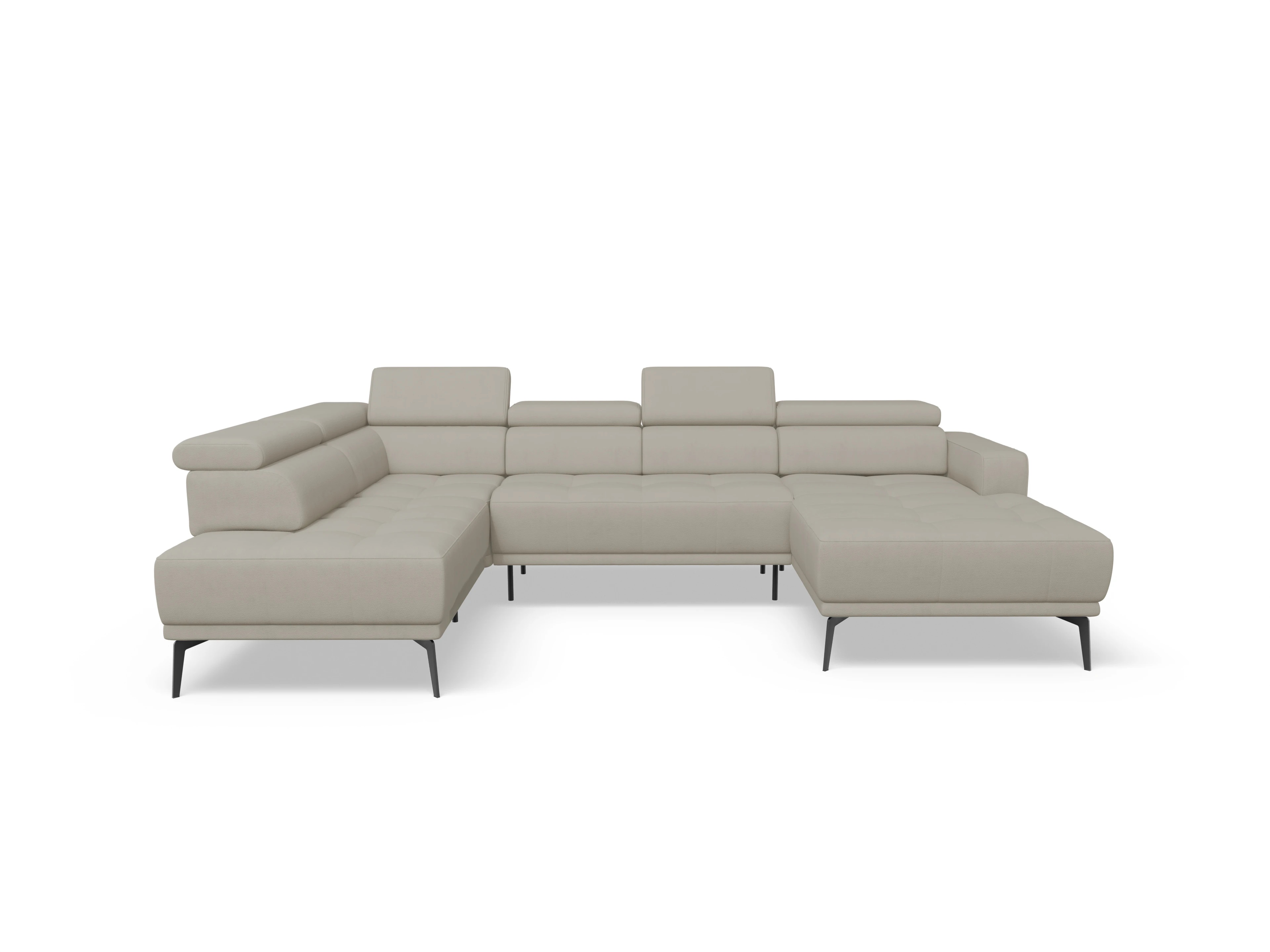 Ansicht des Produktes Marco Wohnlandschaft offen beidseitig in Stoff Beige