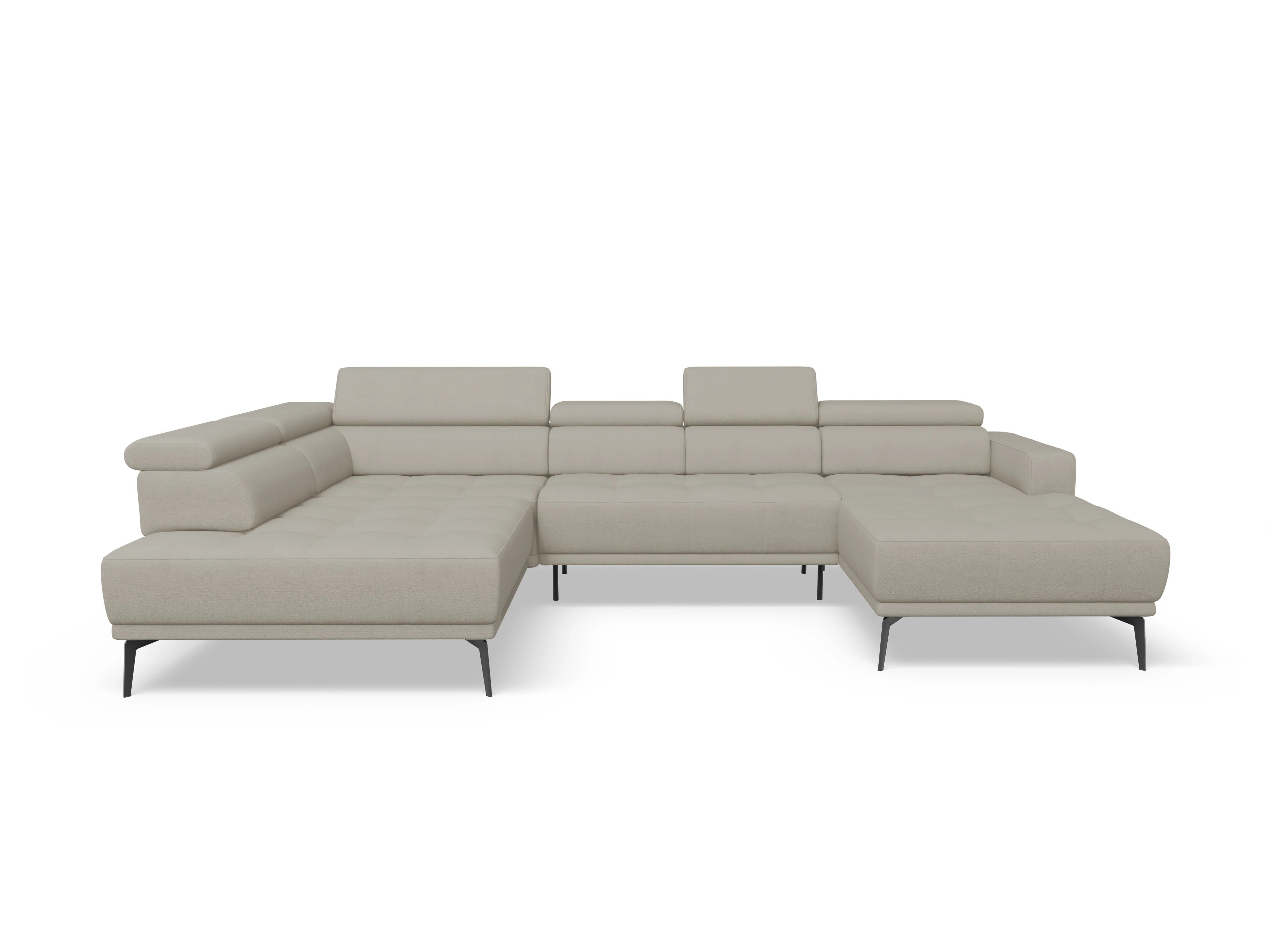 Ansicht des Produktes Marco Wohnlandschaft offen beidseitig in Stoff Beige