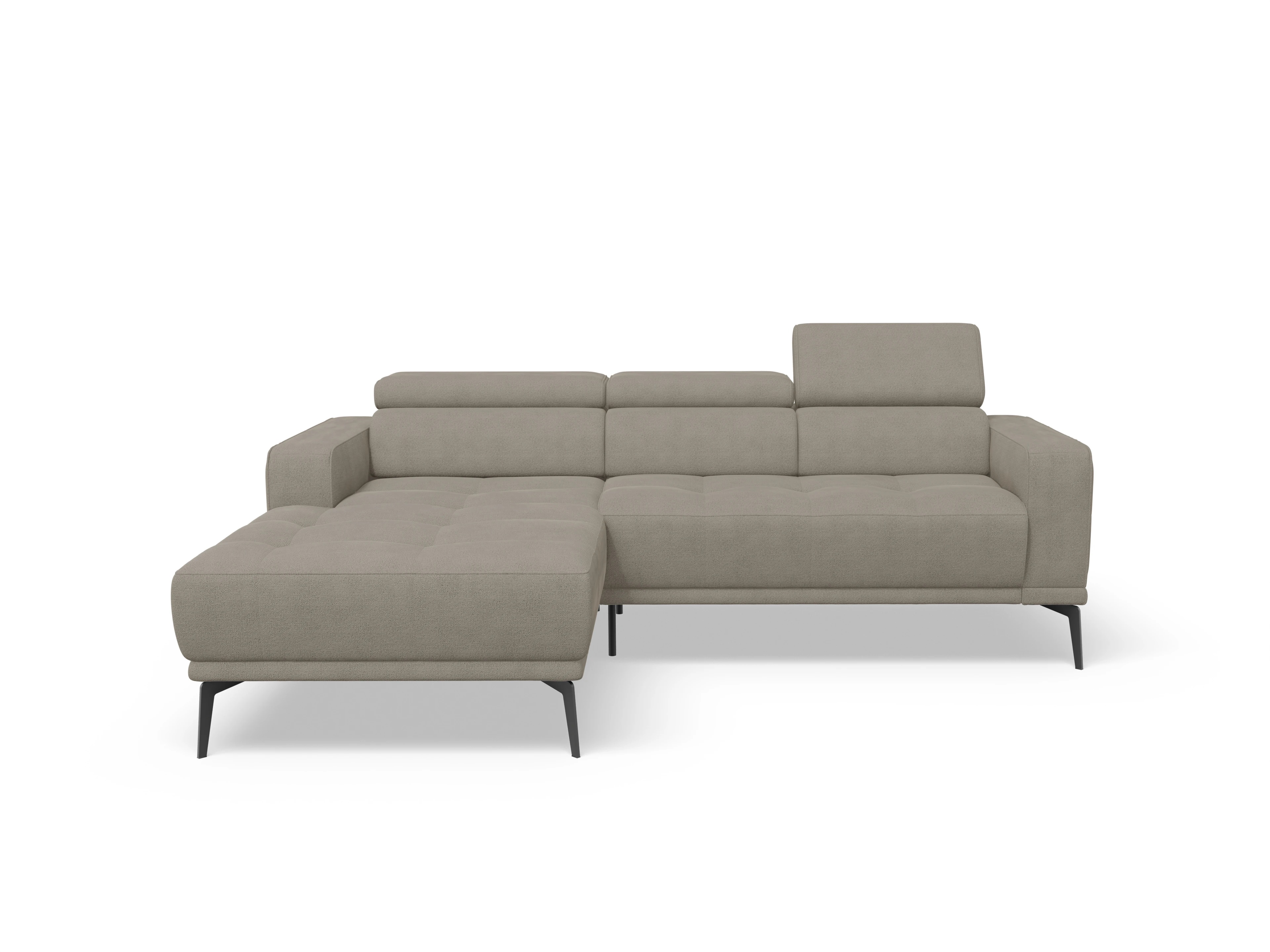 Ansicht des Produktes Marco Wohnlandschaft Armlehne rechts Abschluss offen links in Stoff Braun