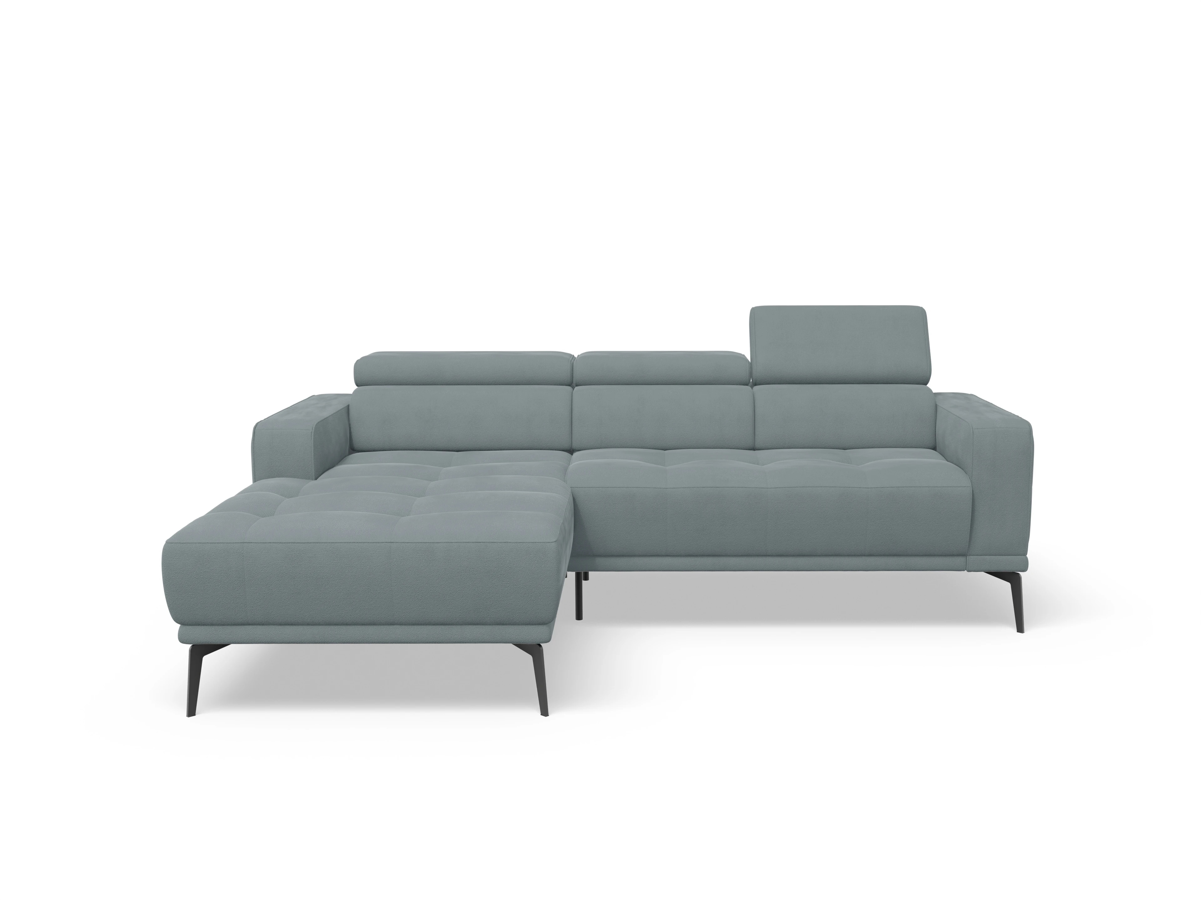 Ansicht des Produktes Marco Wohnlandschaft Armlehne rechts Abschluss offen links in Stoff Blau