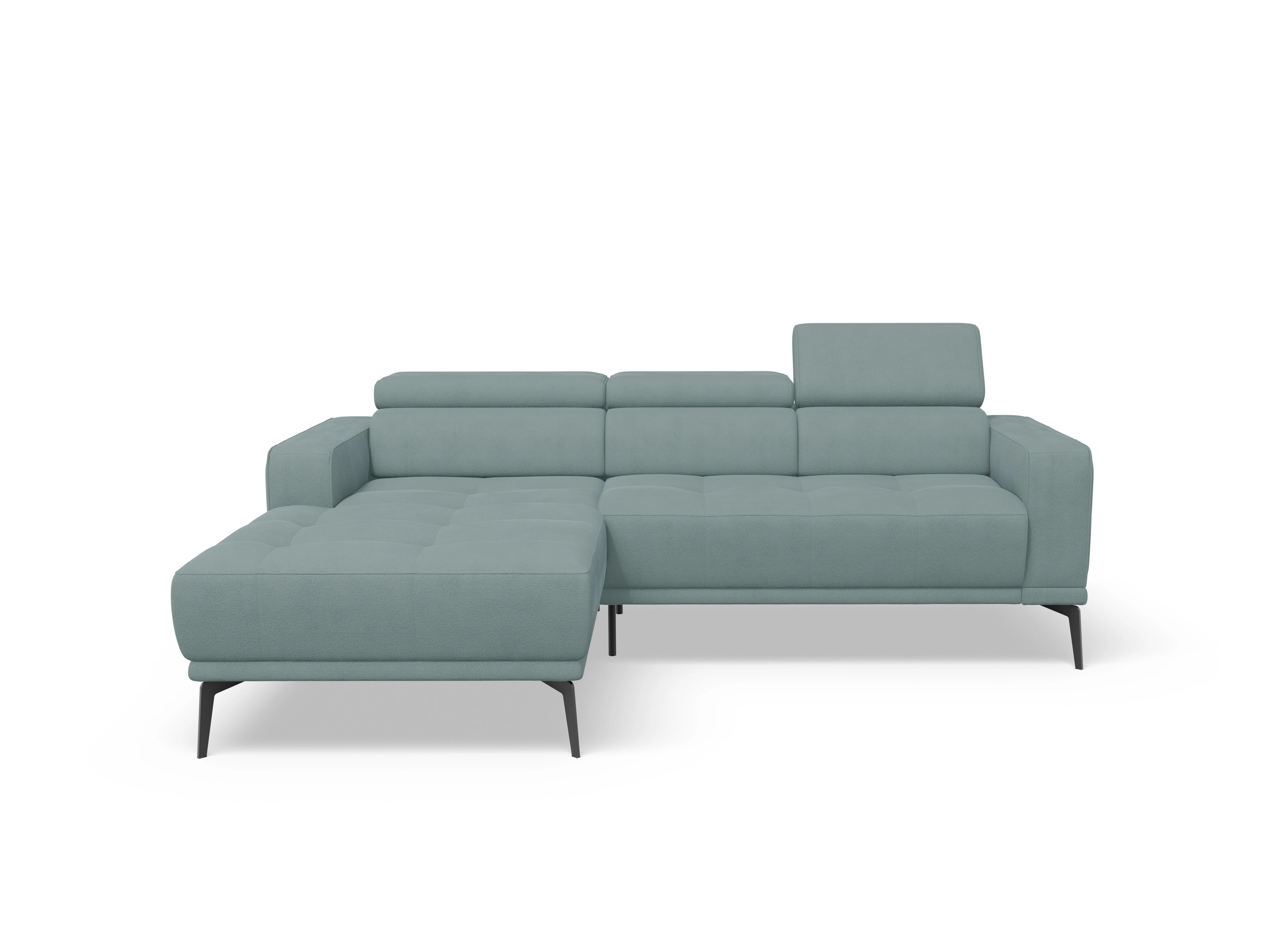 Ansicht des Produktes Marco Wohnlandschaft Armlehne rechts Abschluss offen links in Stoff Blau