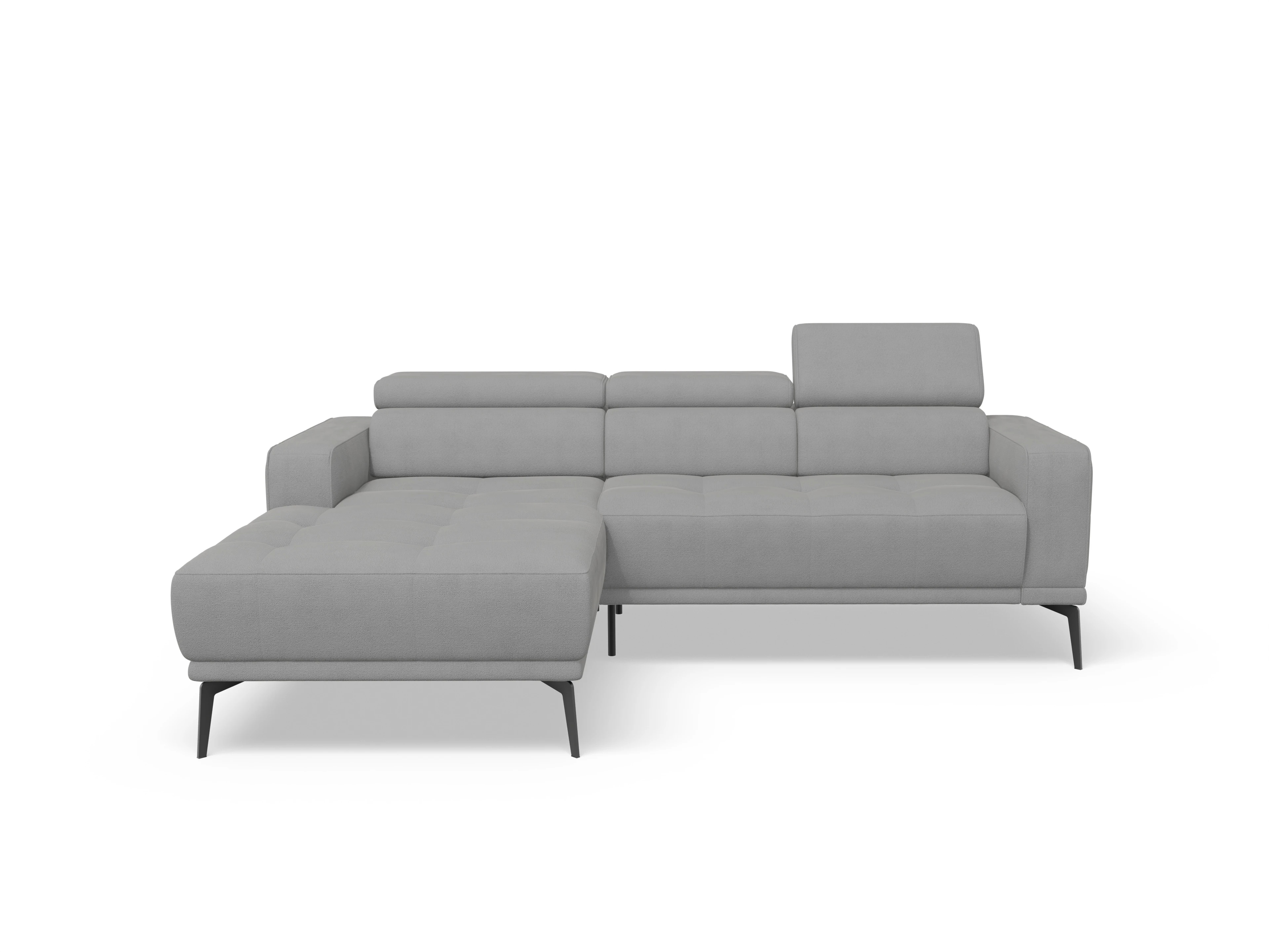 Ansicht des Produktes Marco Wohnlandschaft Armlehne rechts Abschluss offen links in Stoff Grau