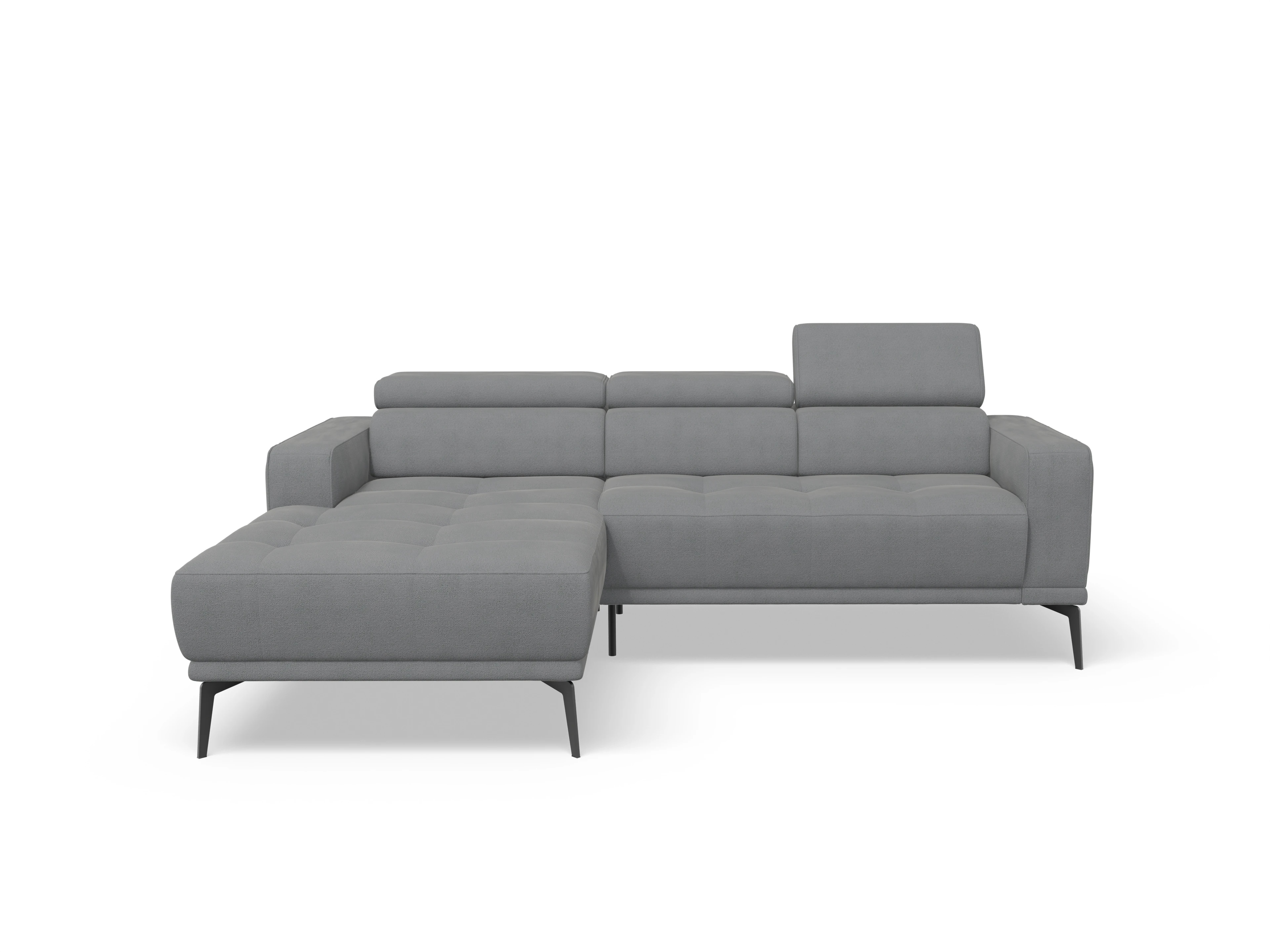 Ansicht des Produktes Marco Wohnlandschaft Armlehne rechts Abschluss offen links in Stoff Grau