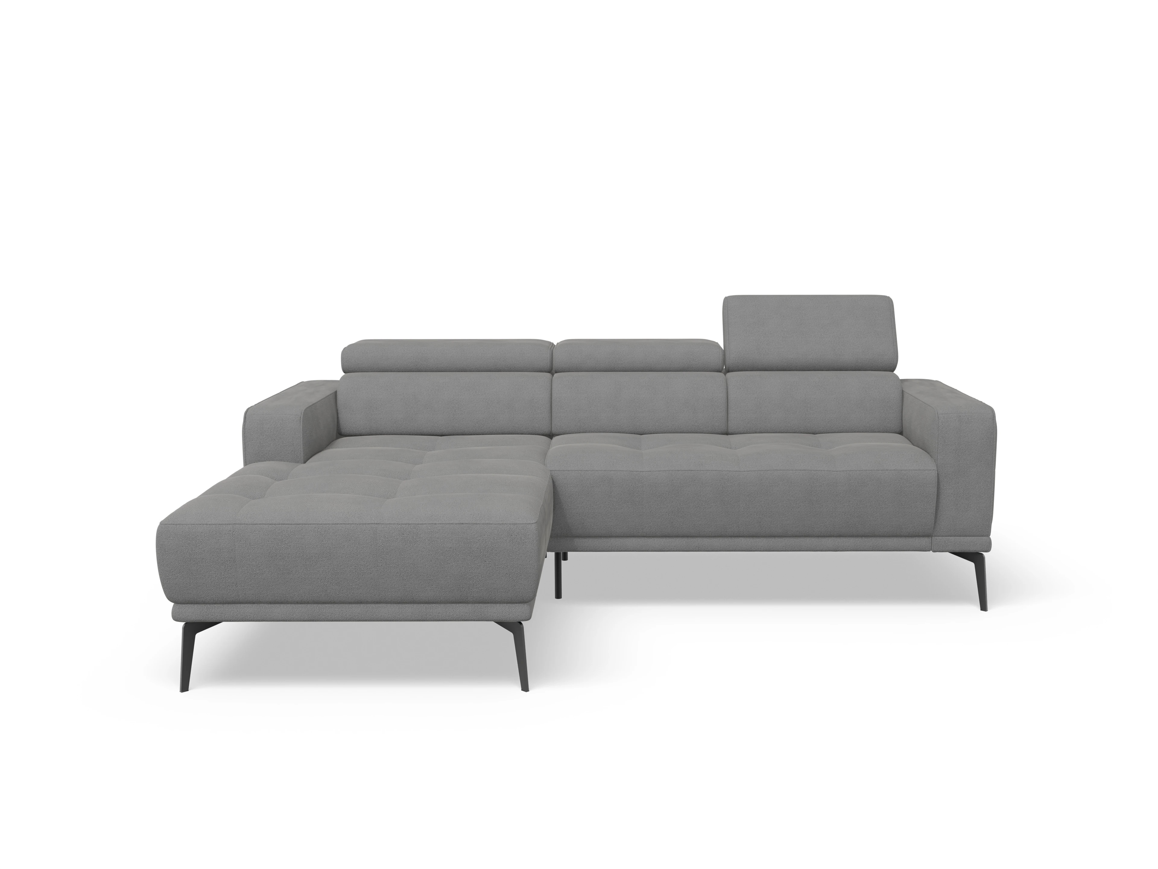 Ansicht des Produktes Marco Wohnlandschaft Armlehne rechts Abschluss offen links in Stoff Grau