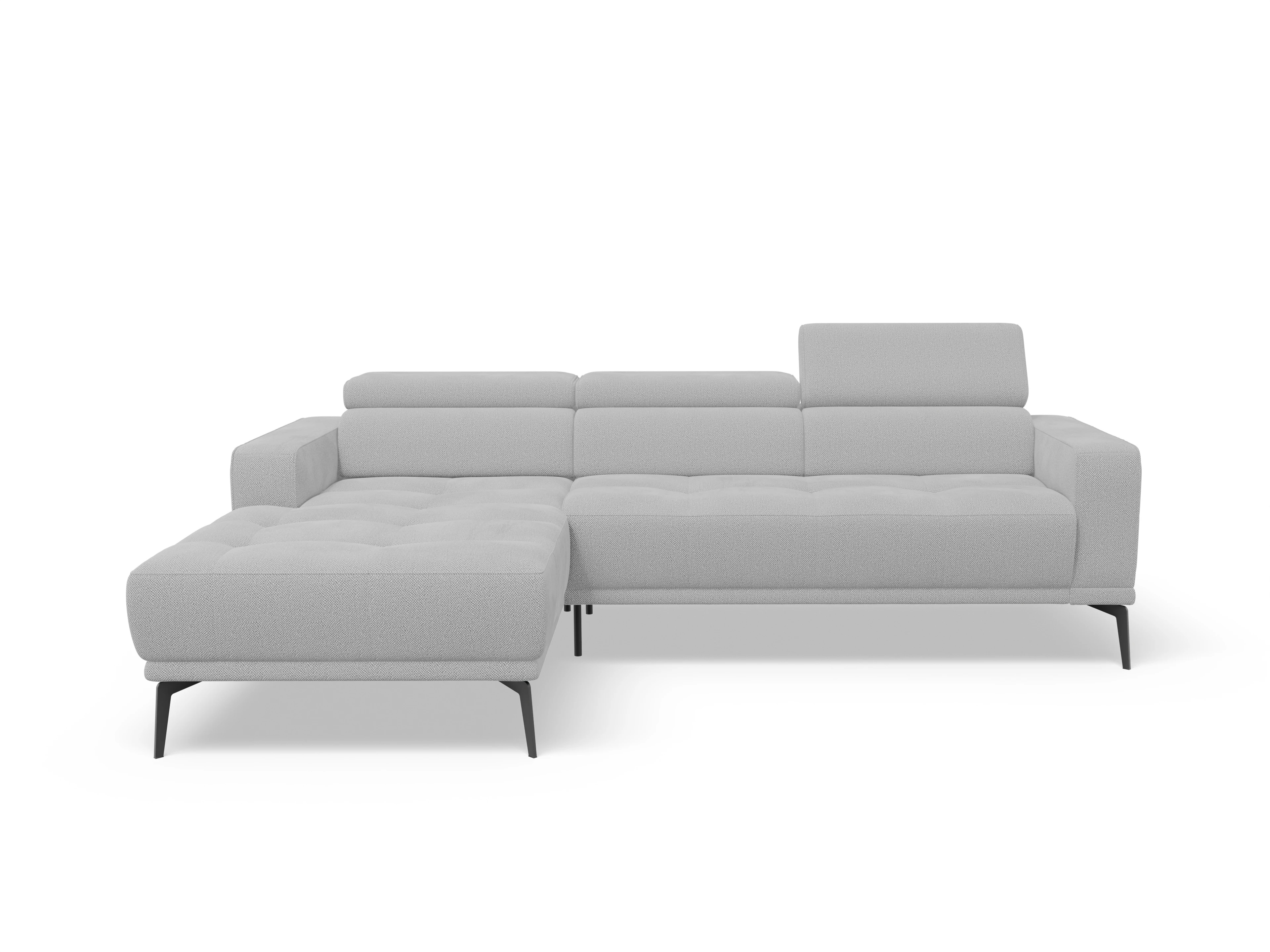 Ansicht des Produktes Marco Ecksofa links Abschluss offen in Stoff Beige