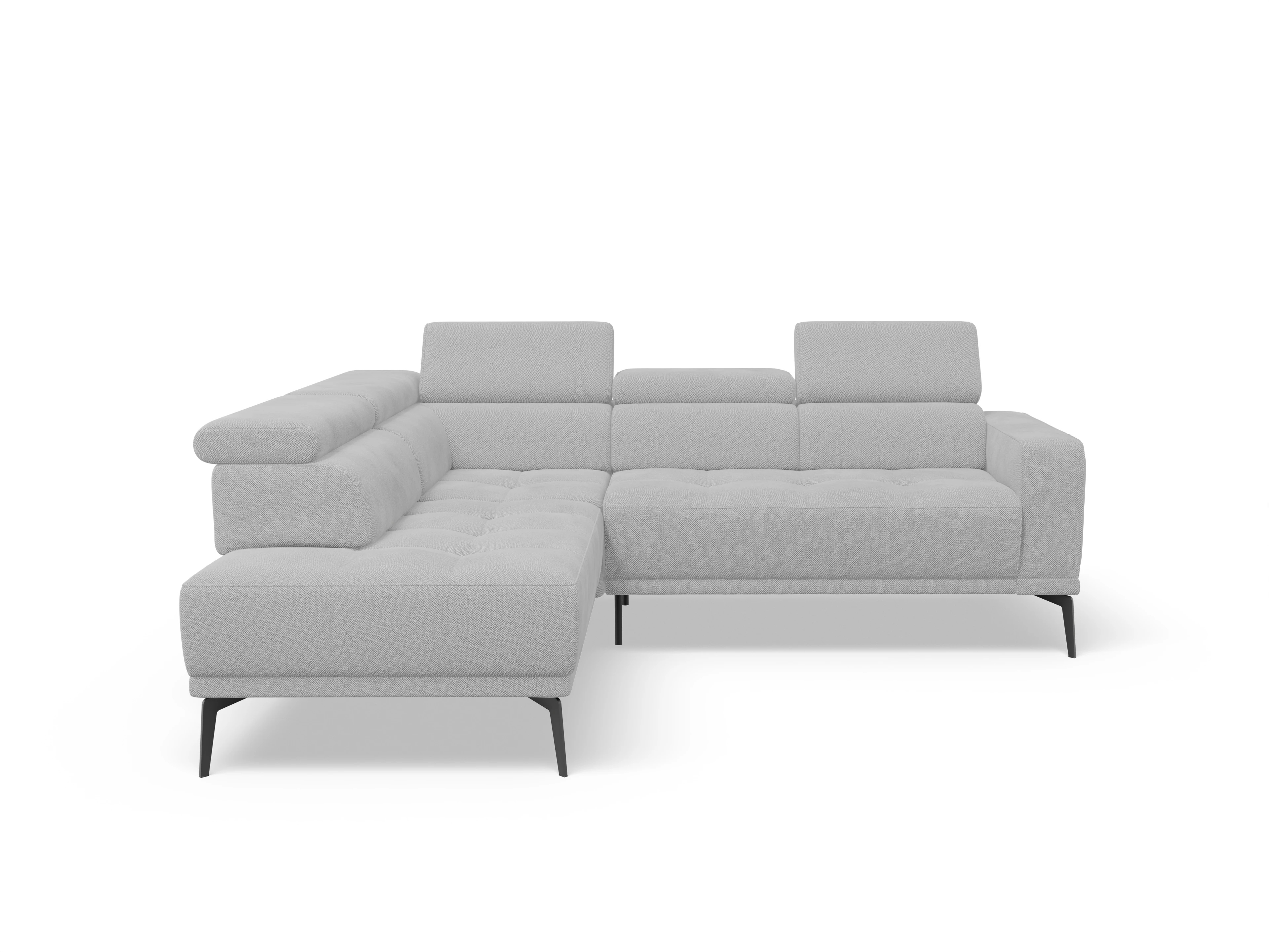 Ansicht des Produktes Marco Ecksofa links Abschluss offen in Stoff Beige
