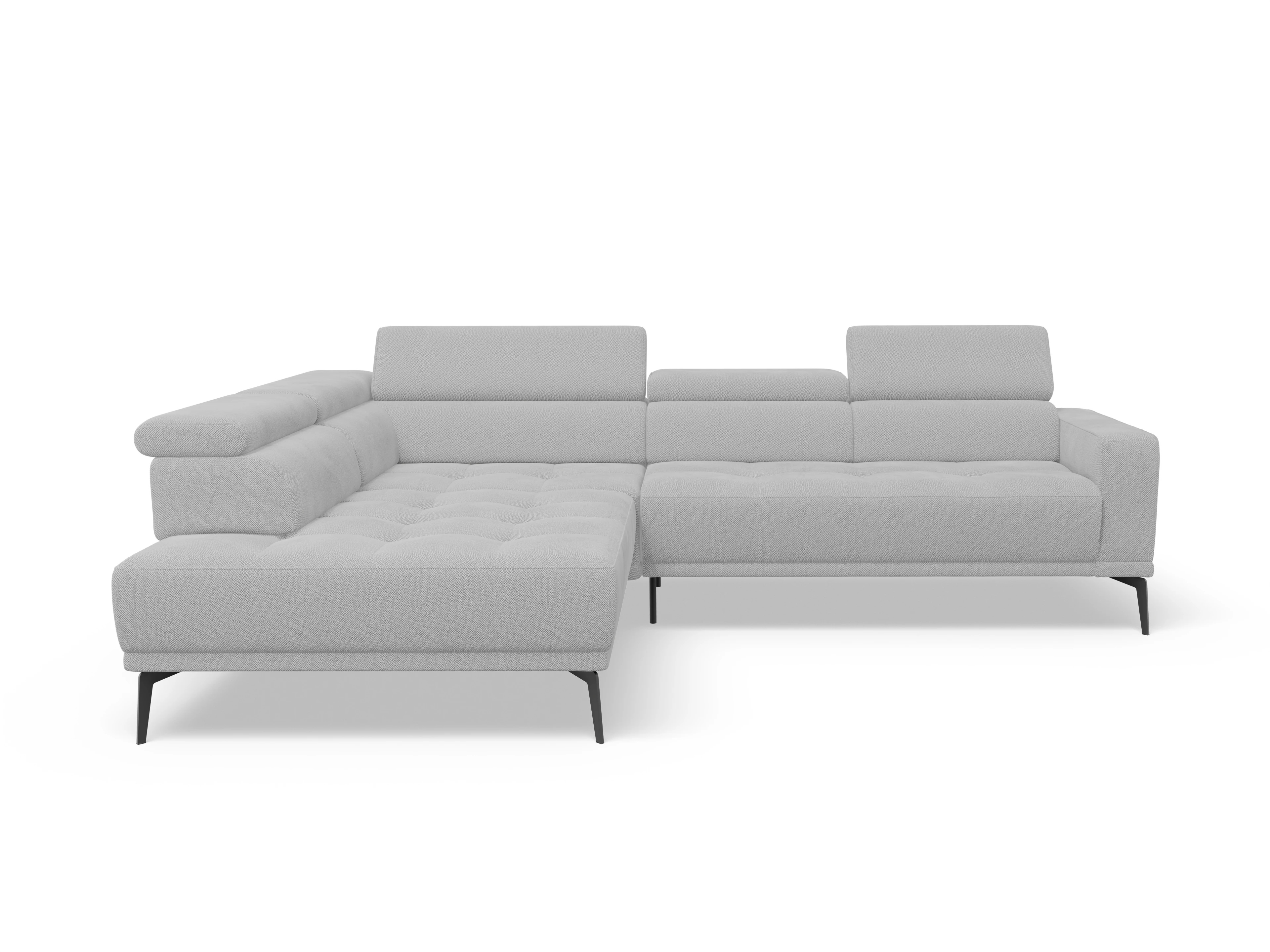 Ansicht des Produktes Marco Ecksofa links Abschluss offen in Stoff Beige