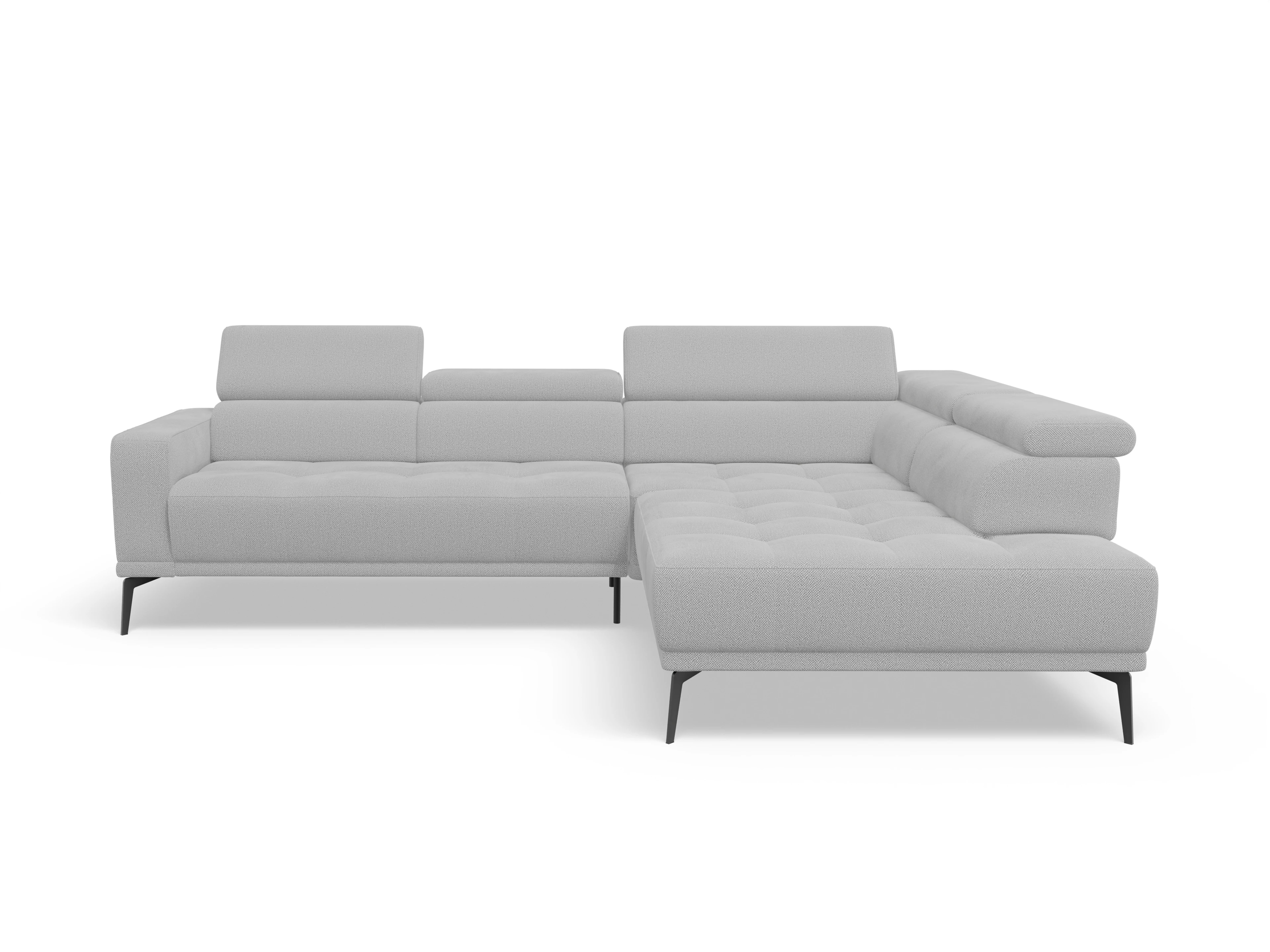 Marco Aho gr Medium R (mit Funktionen) Ansicht des Produktes Marco Ecksofa rechts Abschluss offen in Stoff Beige
