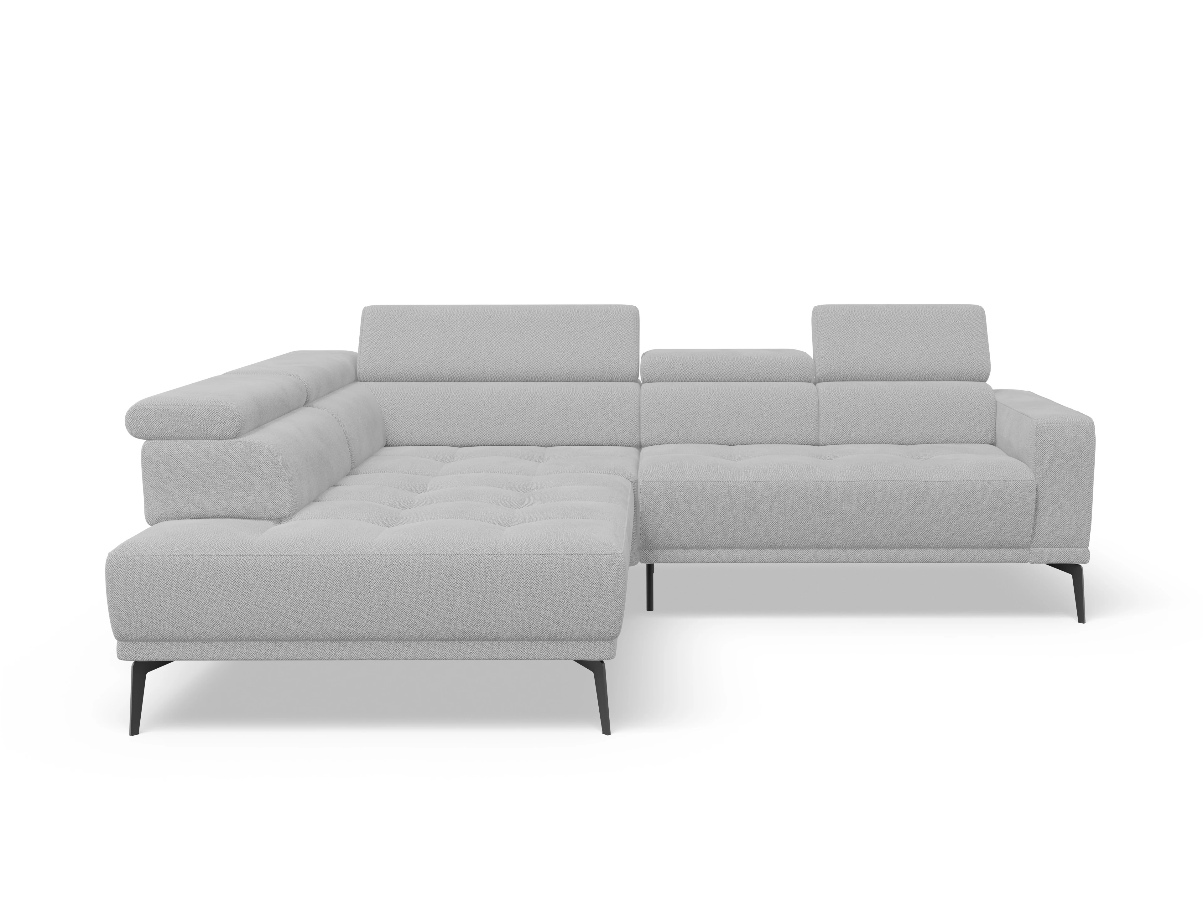 Ansicht des Produktes Marco Ecksofa links Abschluss offen in Stoff Beige
