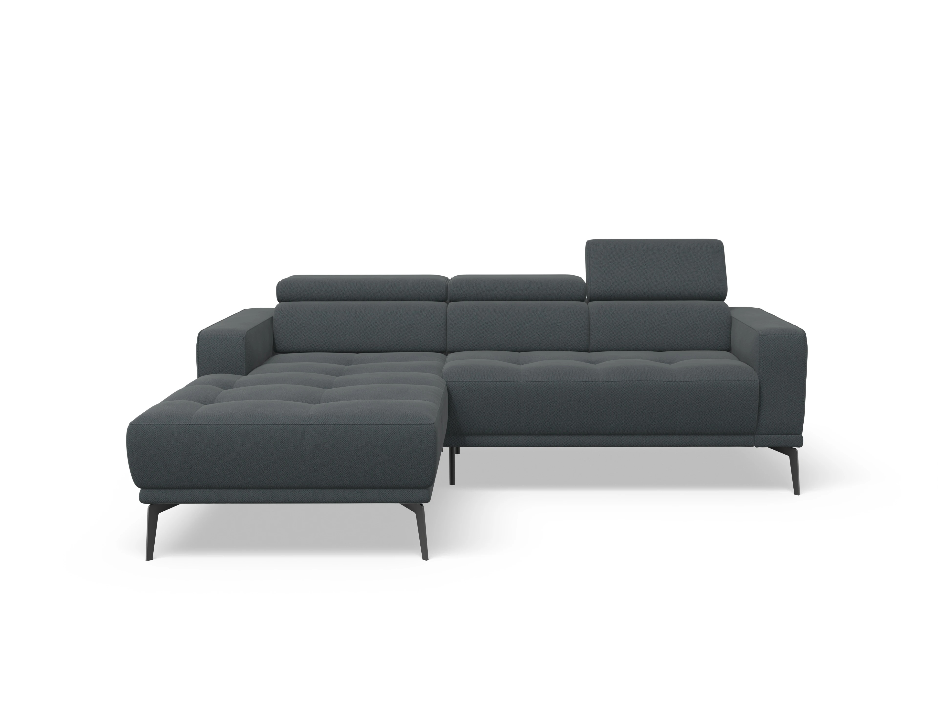 Ansicht des Produktes Marco Wohnlandschaft Armlehne rechts Abschluss offen links in Stoff Grau