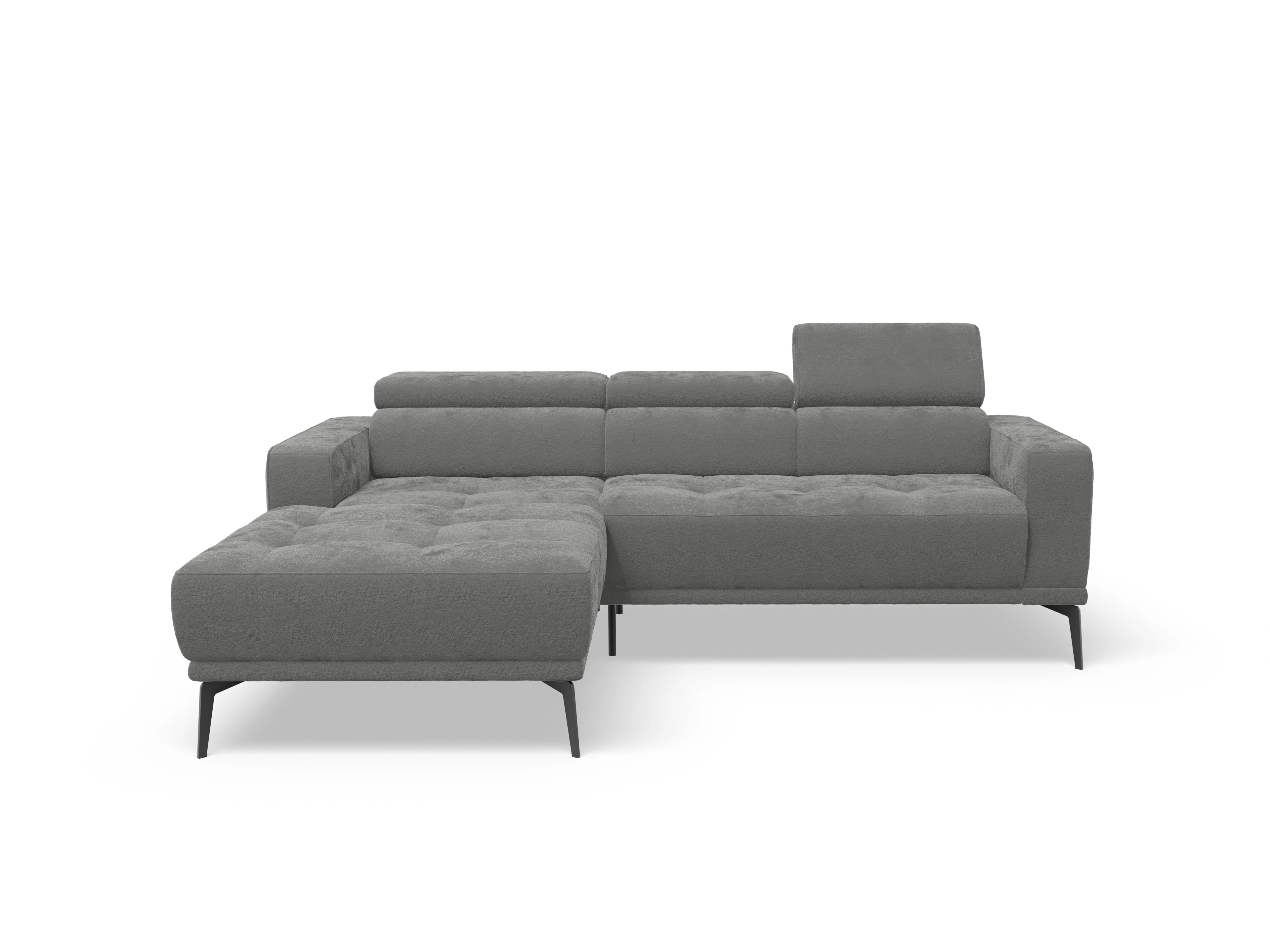 Ansicht des Produktes Marco Wohnlandschaft Armlehne rechts Abschluss offen links in Stoff Grau