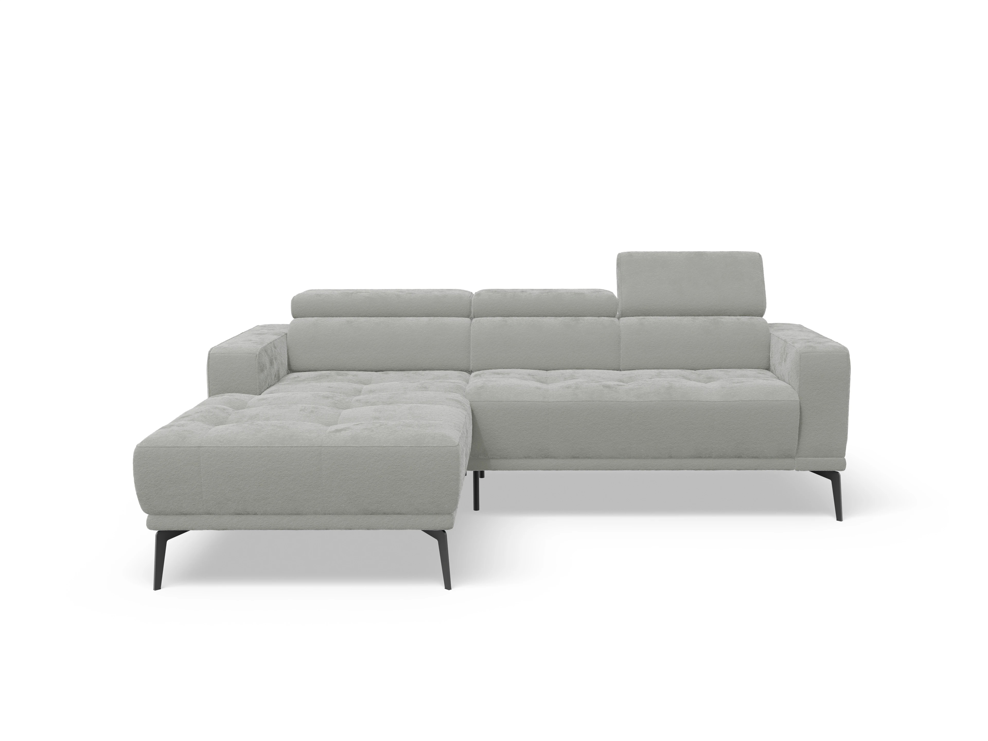 Ansicht des Produktes Marco Wohnlandschaft Armlehne rechts Abschluss offen links in Stoff Grau