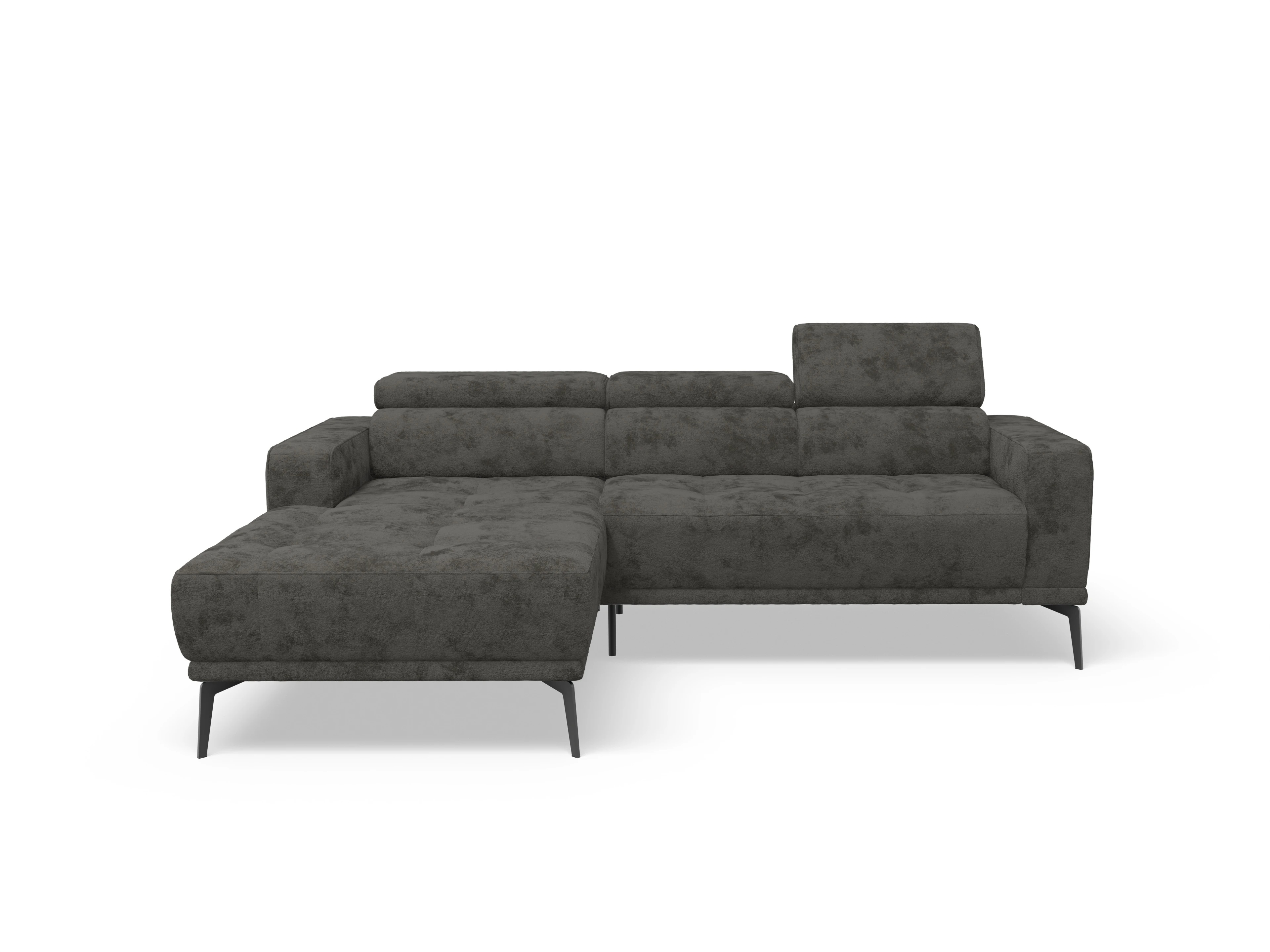 Ansicht des Produktes Marco Wohnlandschaft Armlehne rechts Abschluss offen links in Stoff Braun
