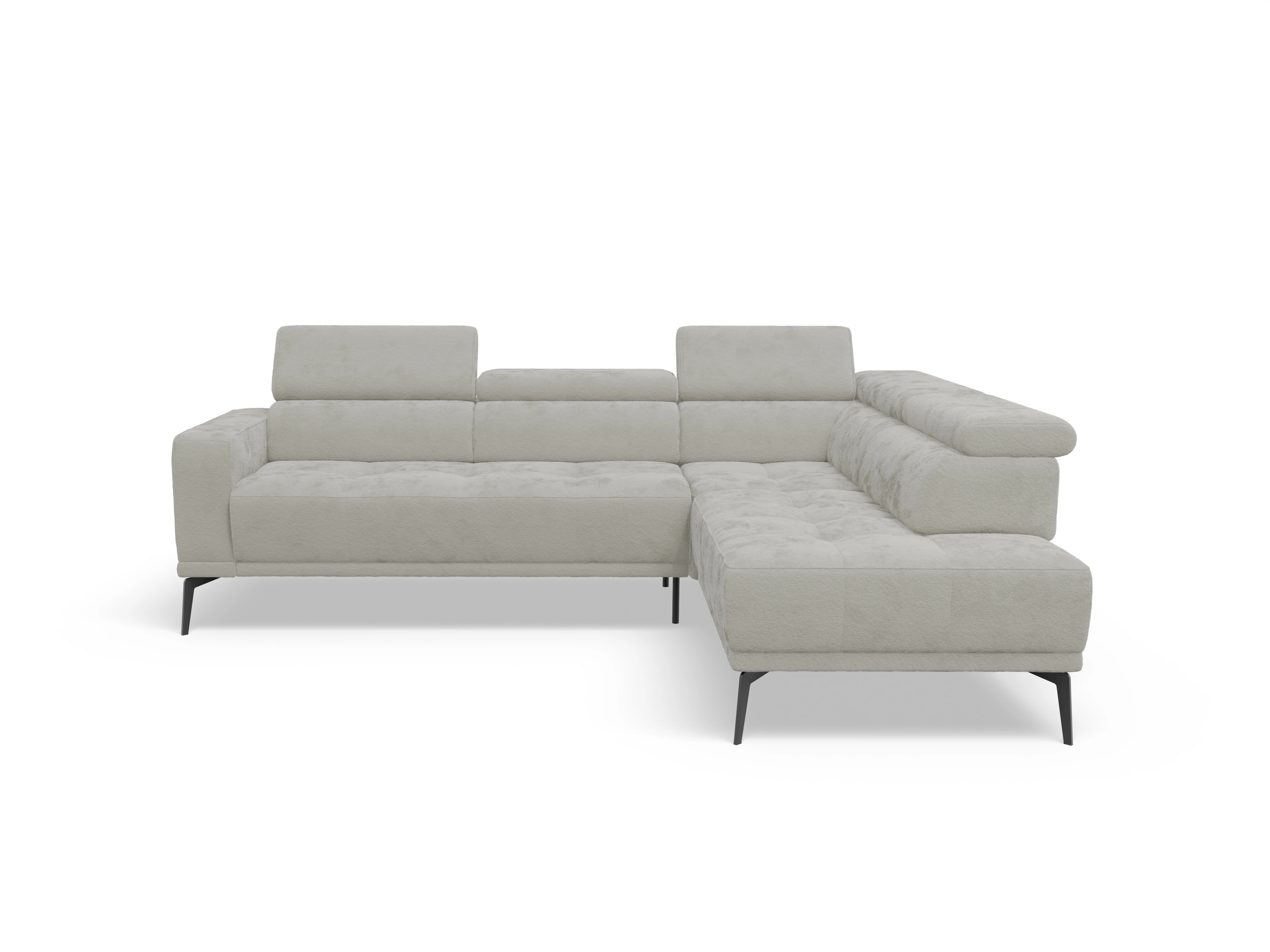Ansicht des Produktes Marco Ecksofa rechts Abschluss offen in Stoff Beige