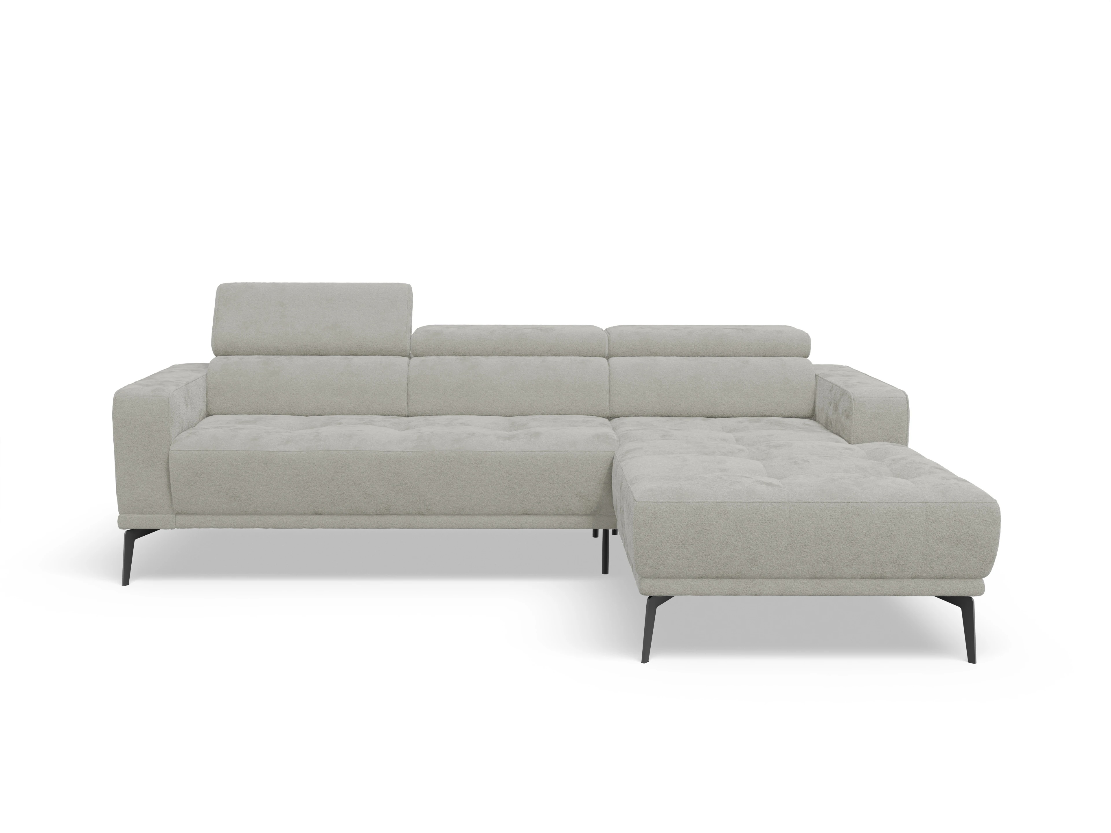 Ansicht des Produktes Marco Ecksofa rechts Abschluss offen in Stoff Beige