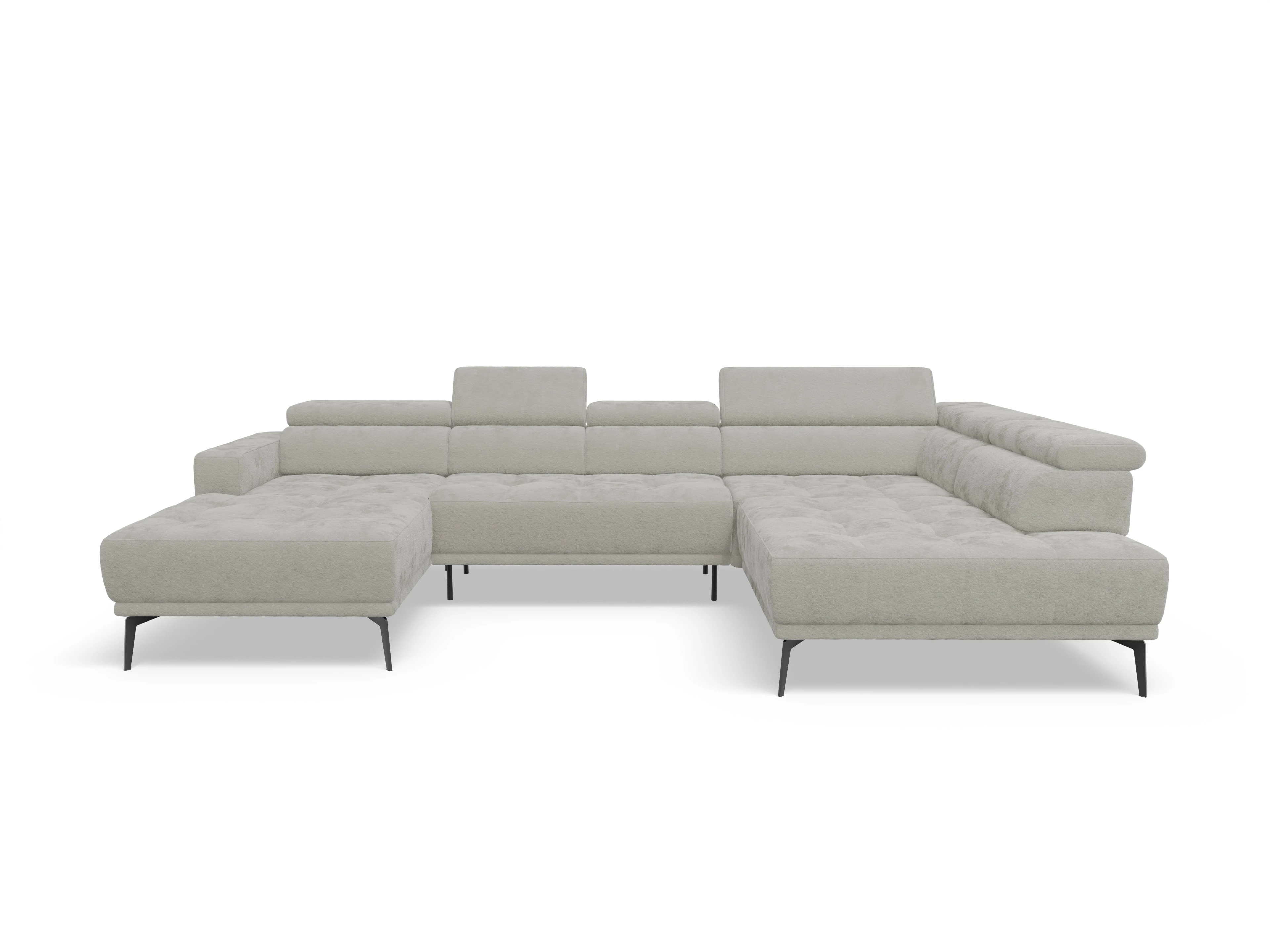 Marco LO Aho gr Small R Ansicht des Produktes Marco Wohnlandschaft offen beidseitig in Stoff Beige