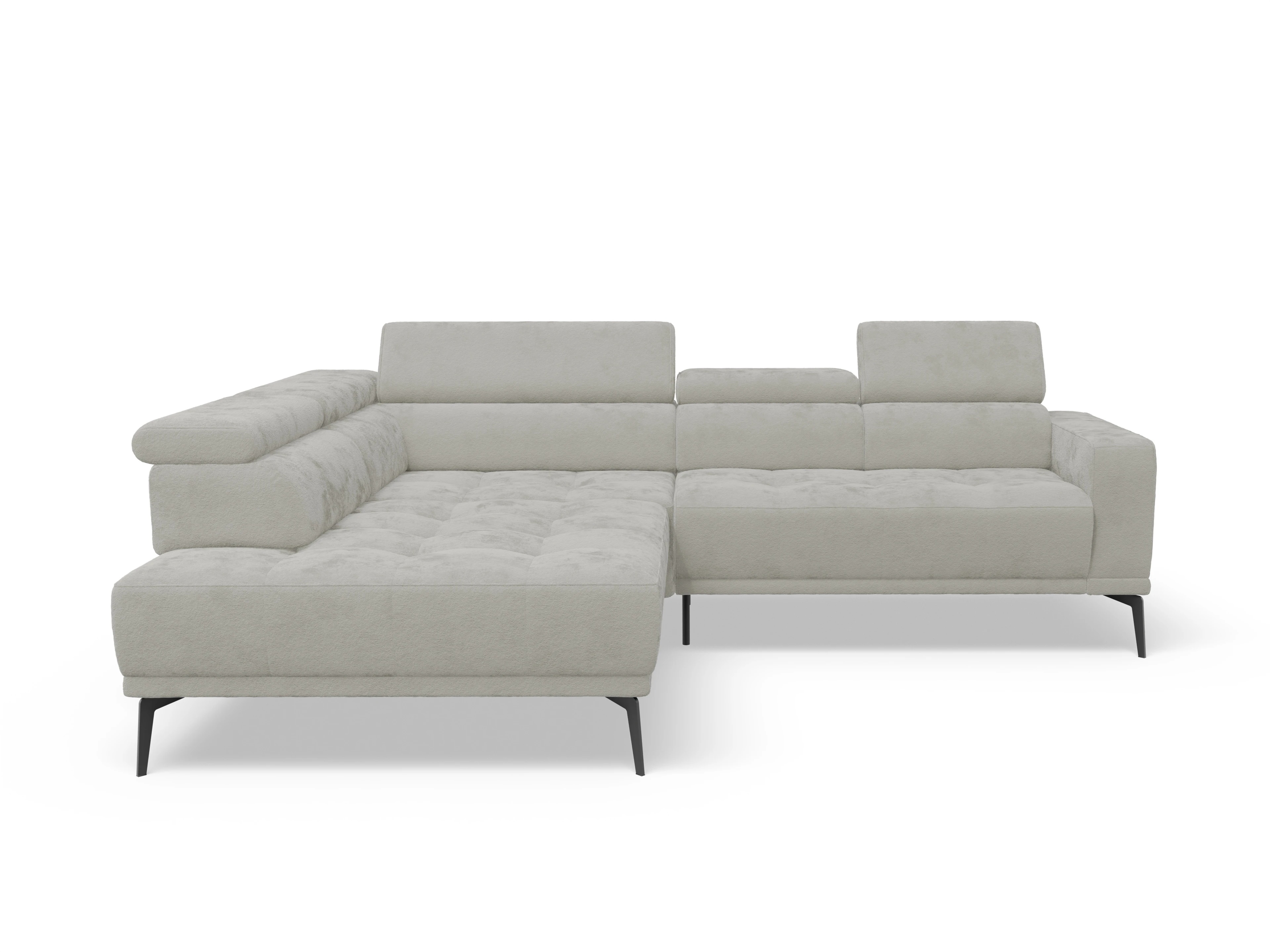 Marco Aho gr Small L Ansicht des Produktes Marco Ecksofa links Abschluss offen in Stoff Beige