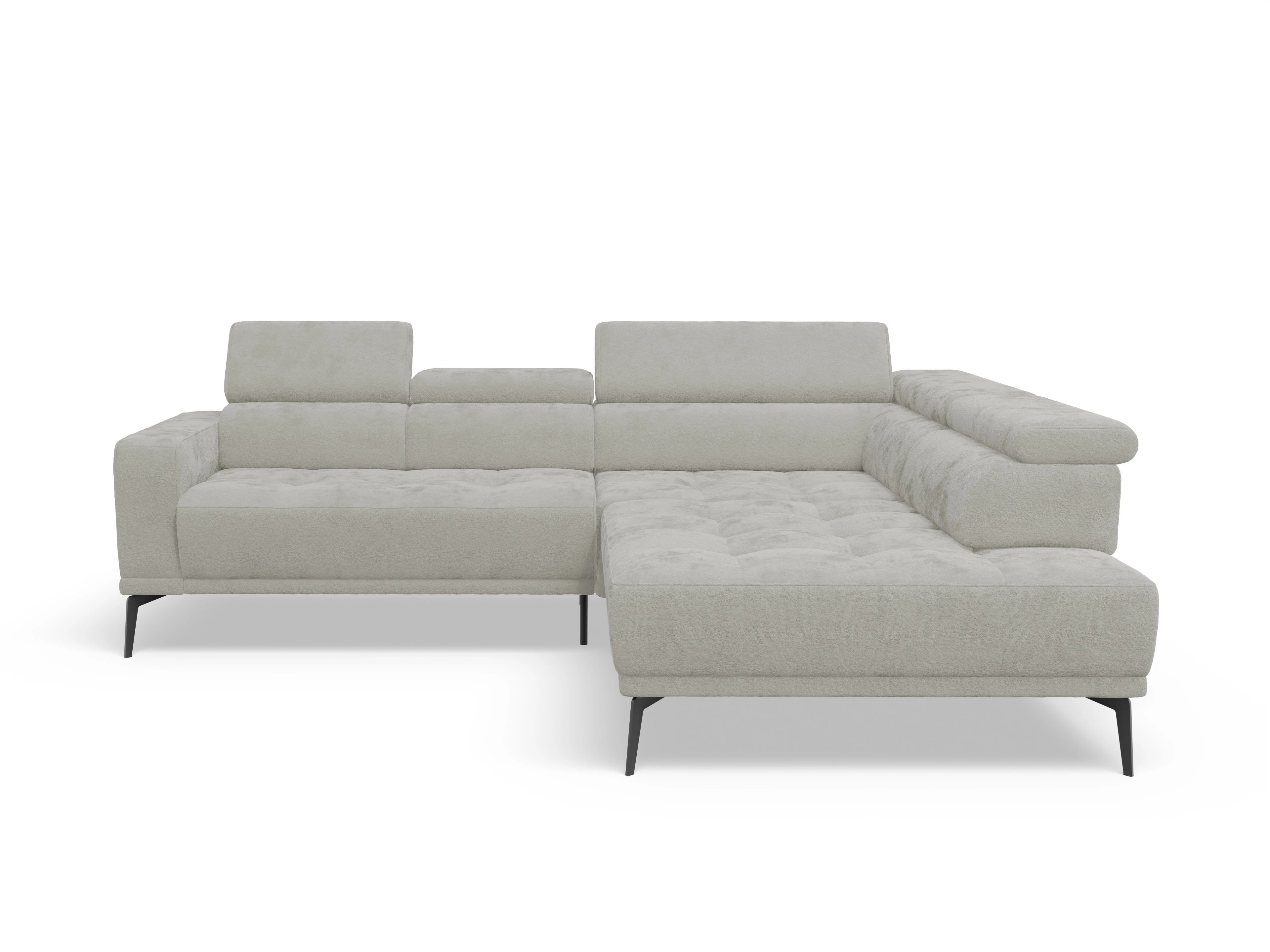 Ansicht des Produktes Marco Ecksofa rechts Abschluss offen in Stoff Beige