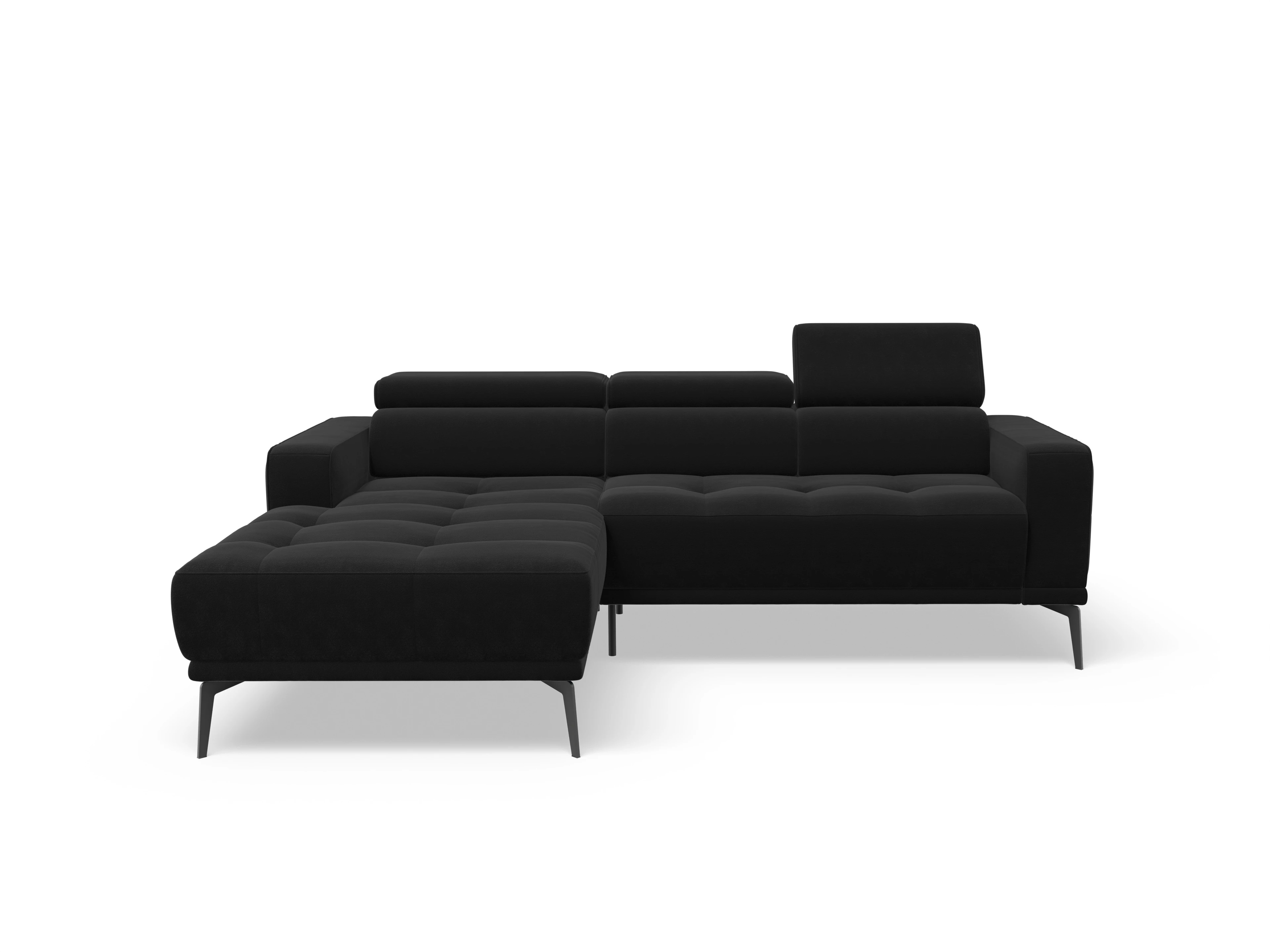 Ansicht des Produktes Marco Wohnlandschaft Armlehne rechts Abschluss offen links in Stoff Schwarz