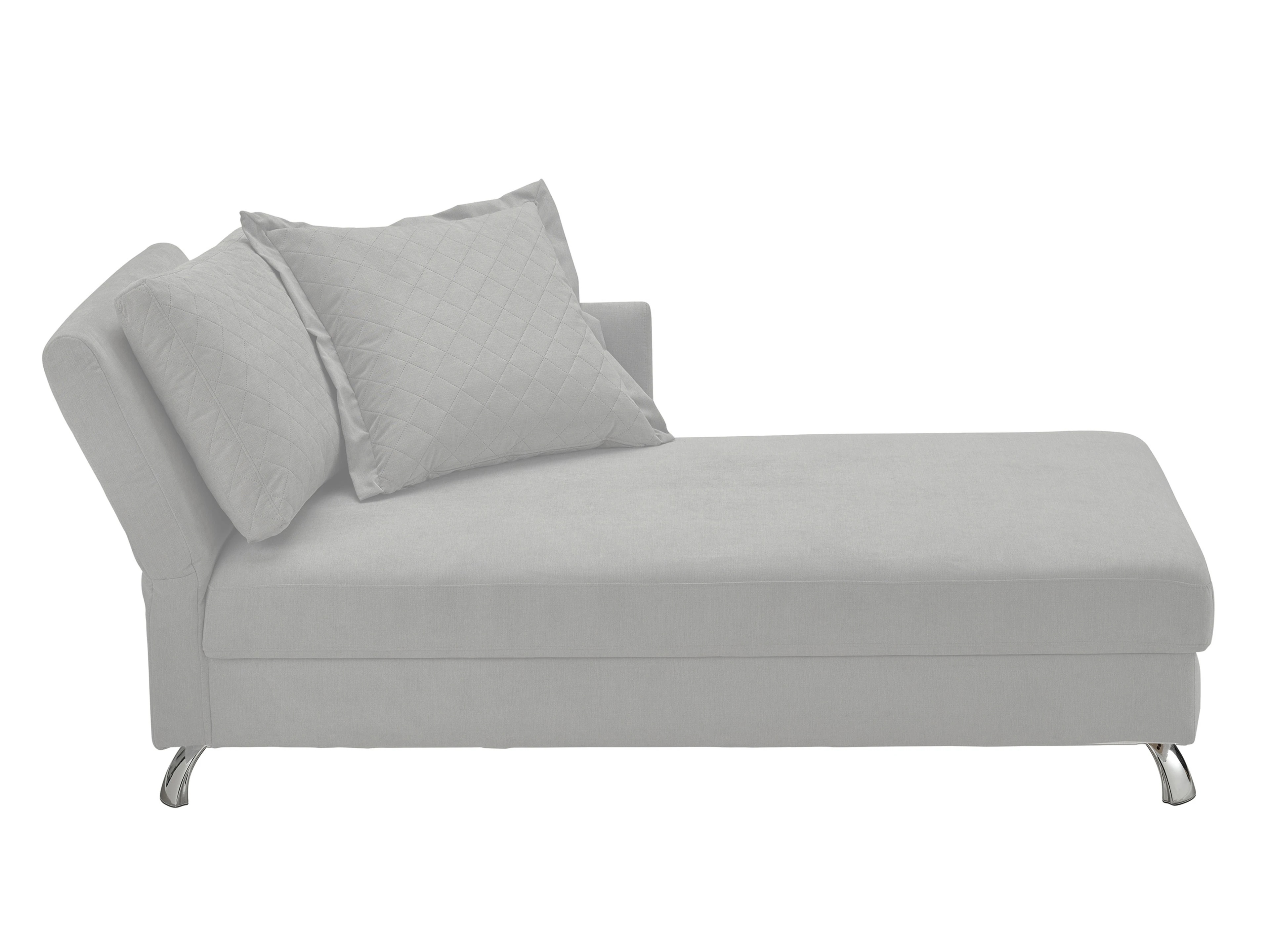 Ansicht des Produktes Easy Ottomane mit Bettkasten in Stoff Grau