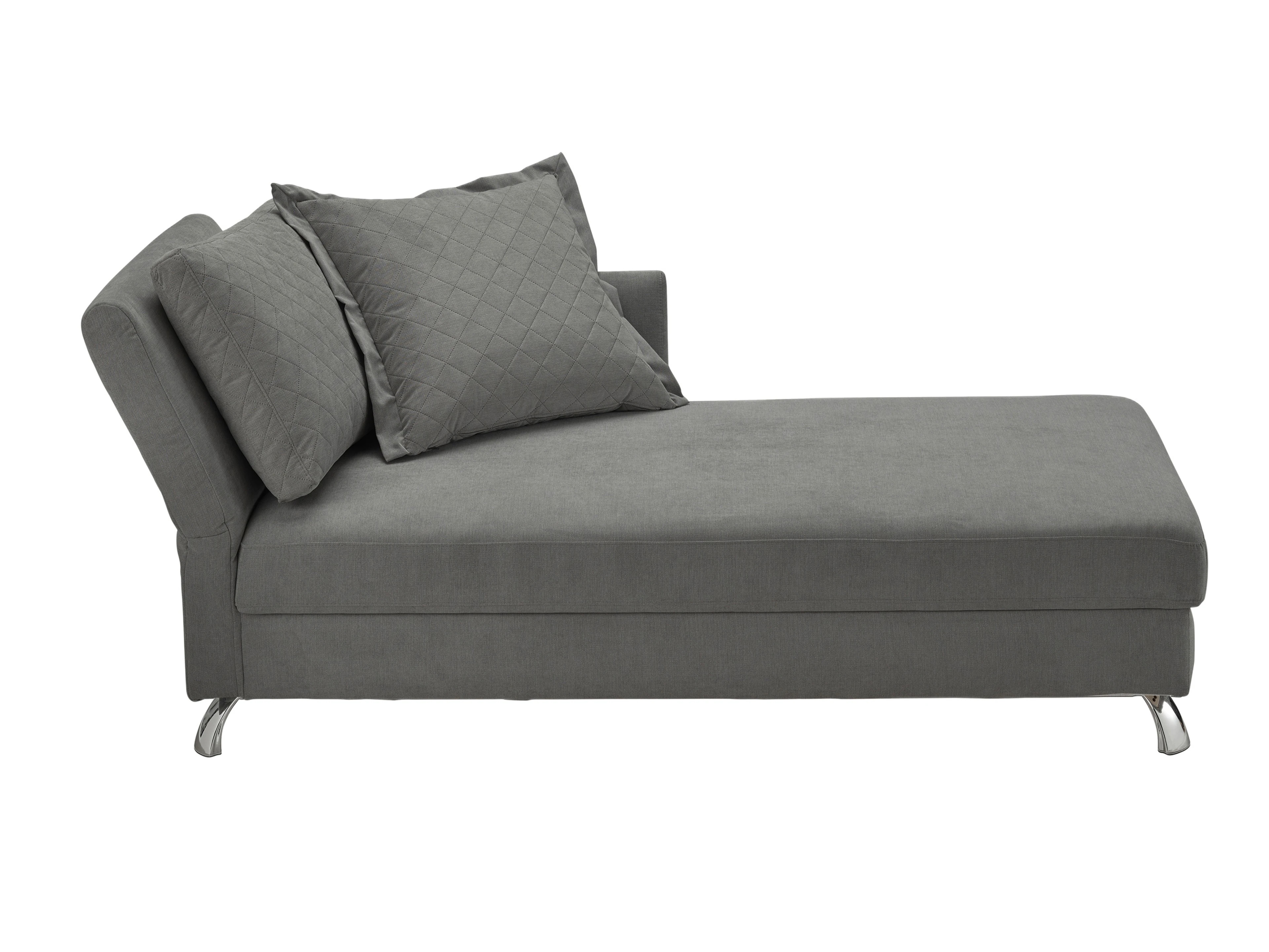 Ansicht des Produktes Easy Ottomane mit Bettkasten in Stoff Grau