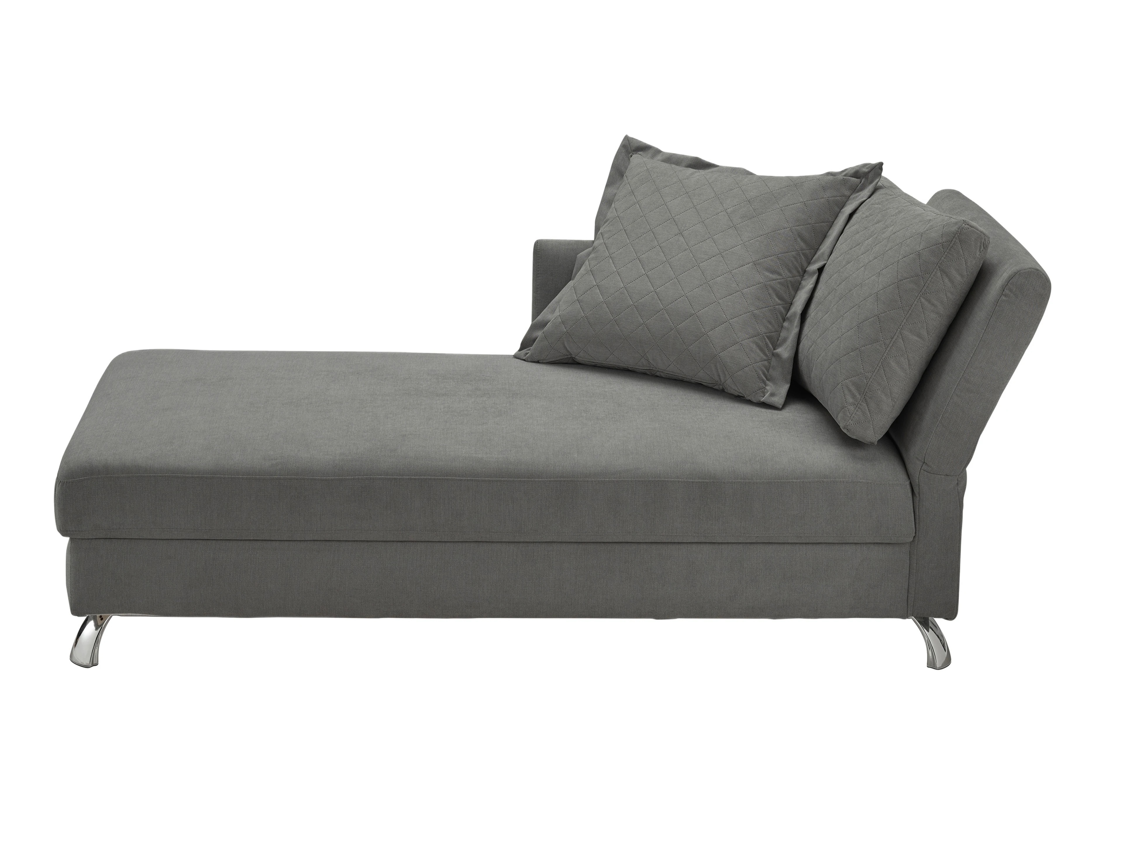 Ansicht des Produktes Easy Ottomane mit Bettkasten in Stoff Grau