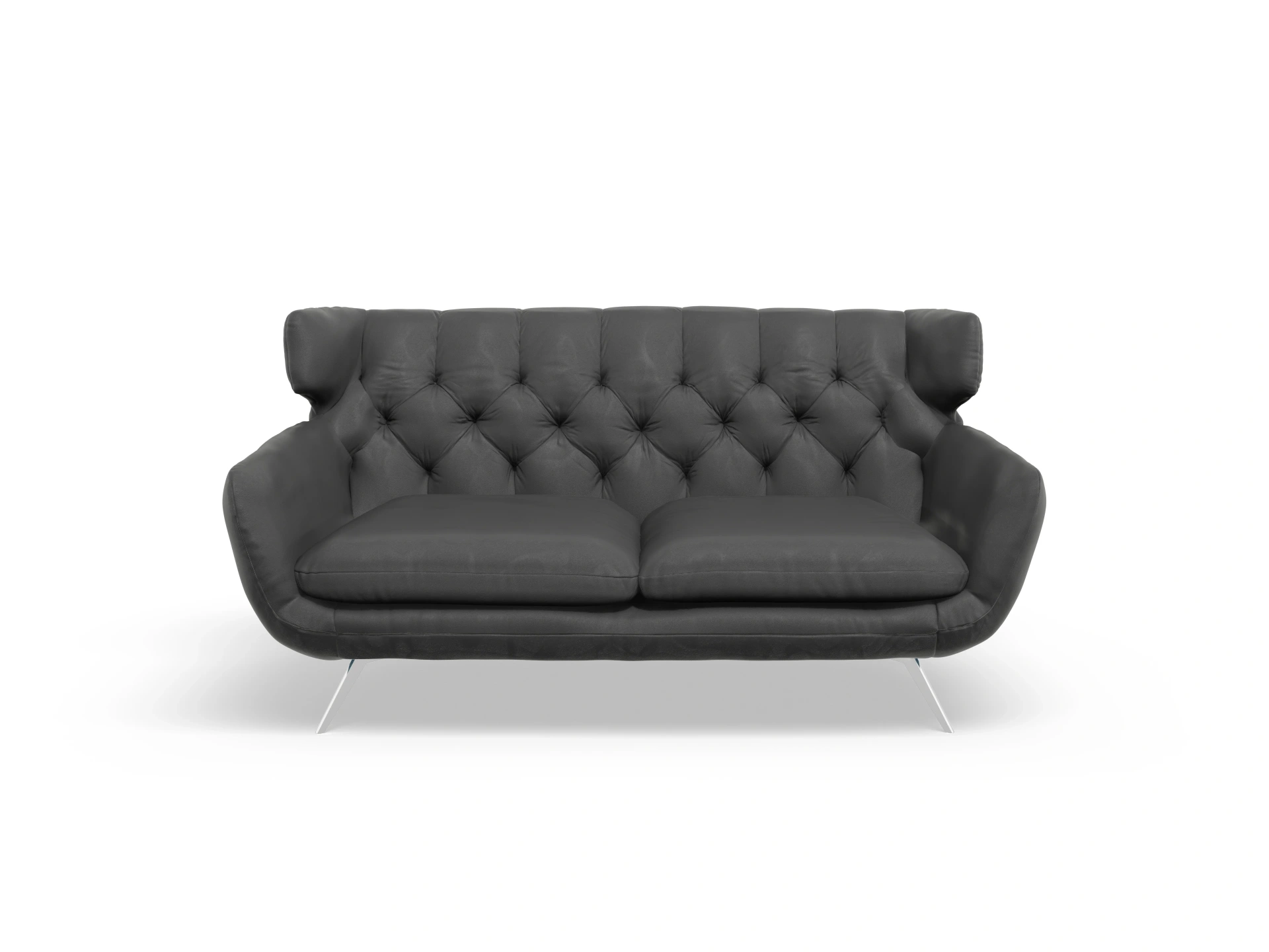 Ansicht des Produktes Seca 2-Sitzer Sofa in Leder Grau